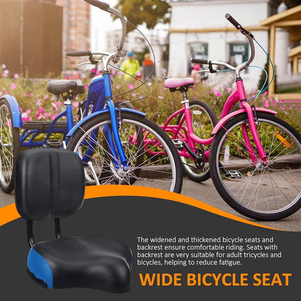 Seggiolino Triciclo Bambini Con Schienale Regolabile - Sedile Morbido E Sicuro Per Bici - Foto 6