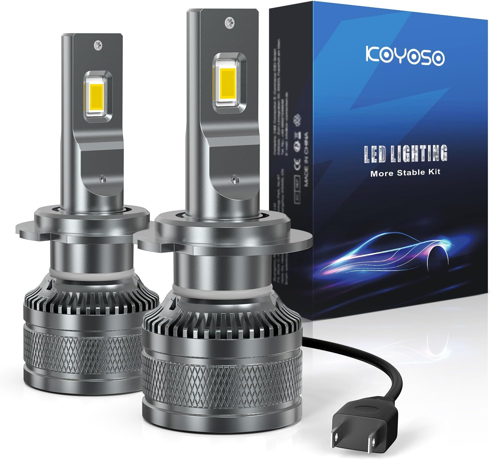 Pack Ampoules LED H4 SSANGYONG Korando III SUV CK (06.1997 à 11.2006) - Blanc 72W