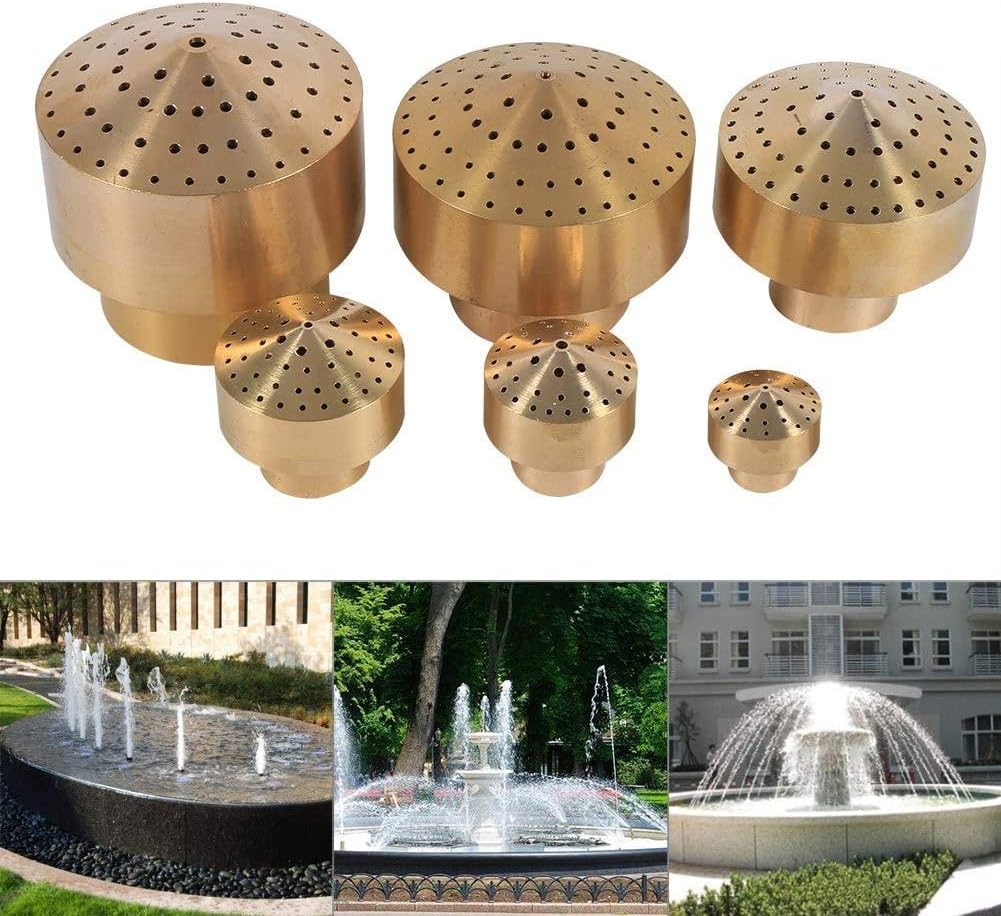Fountain Spray Nozzle Water Sprinkler Garden, Pond,Park, 1/4'',1/2'',3/4'',1'',3/2'',2 '' Brass Spray Head (1/2'')