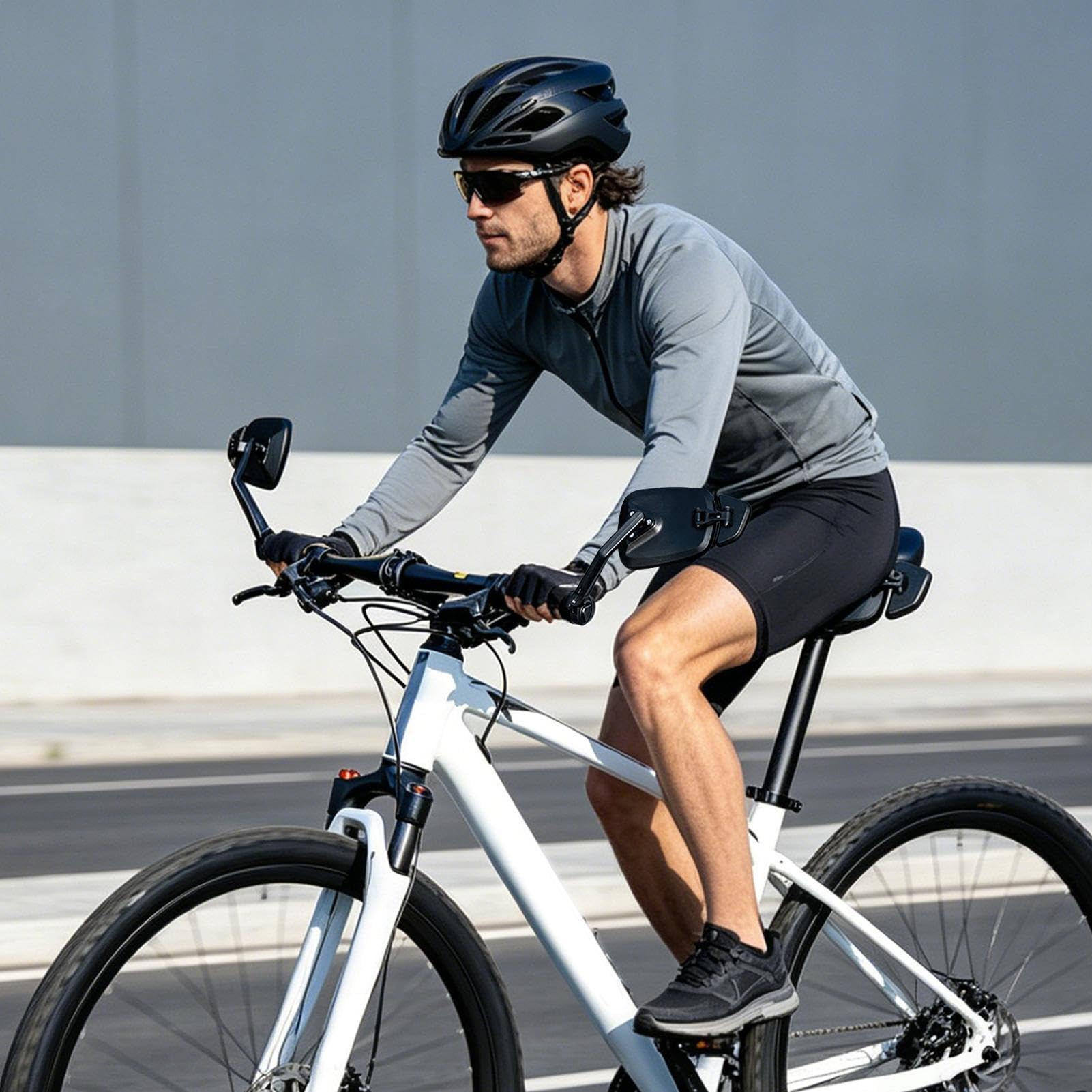 Specchietti per Manubrio di Bicicletta Retrovisore da manubrio in ciclismo | Specchietto Retrovisore per Bici per Montagna, Pendolarismo, Strada, Turismo, Campeggio, Escursionismo, Moto