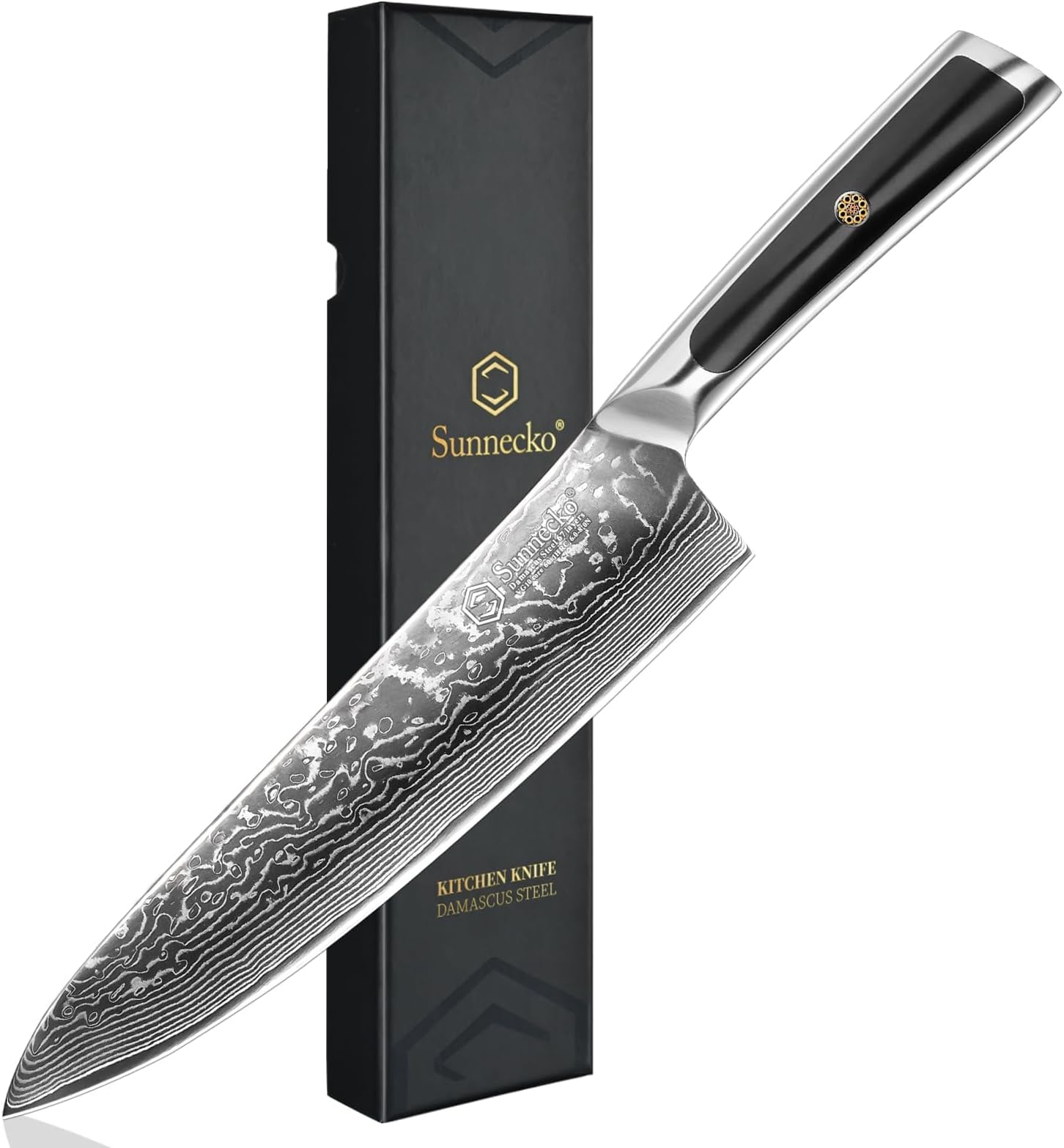 KingLux Damastmesser Damast Hackmesser Küchenmesser Aus 67 Lagen Damaststahl Nakirimesser S0b980l3