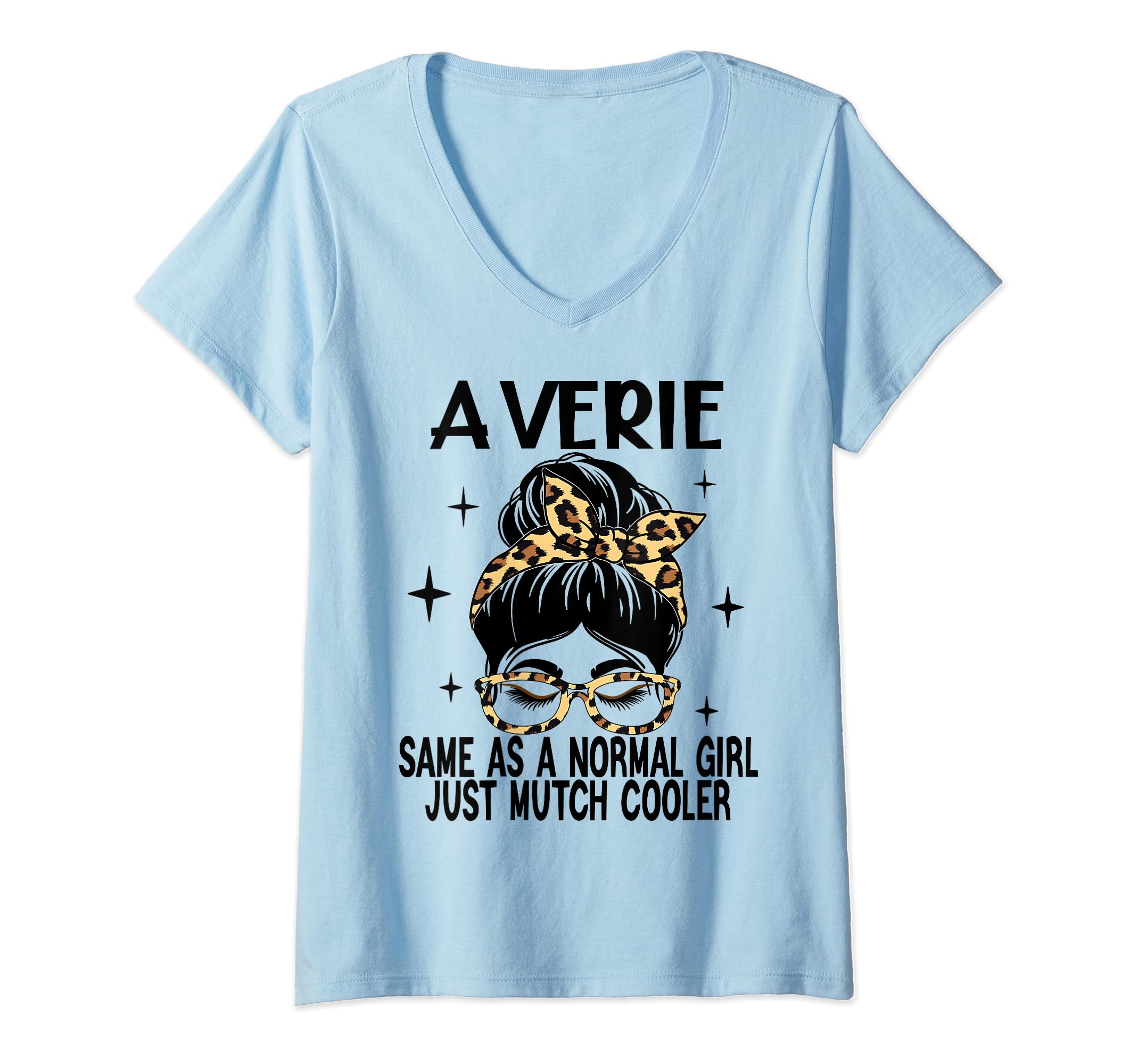 Womens AVERIE Costume Cute Definition Personalized Name AVERIE V-Neck T-Shirt