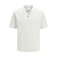 JACK & JONES Polo da Uomo Jprcccooper Knit SS SN, Ballerino di Nuvola