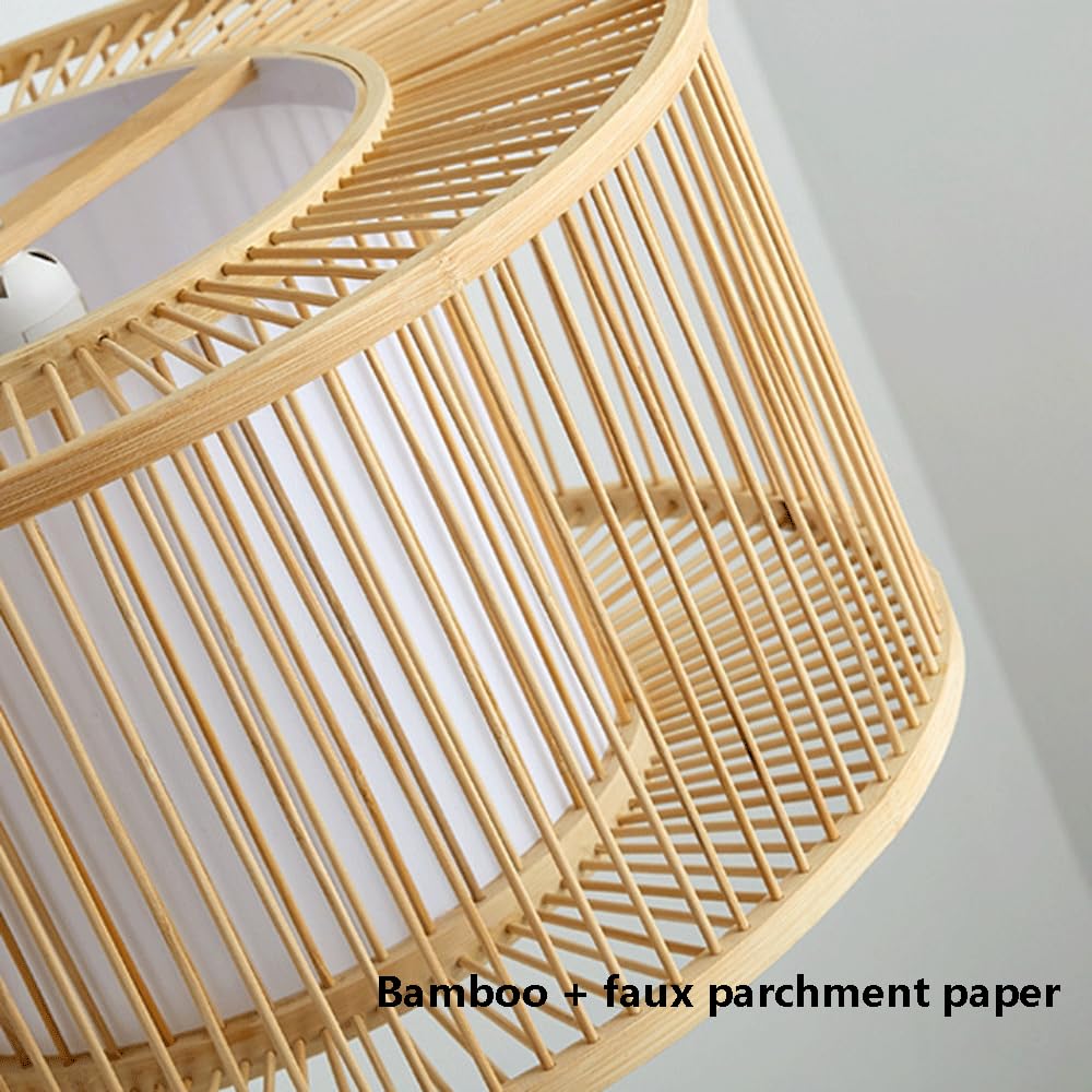 Chińska Lampa Wisząca Z Bambusa, Oświetlenie Sufitowe Z Bambusa, Wiszące, Do Sypialni, Restauracji, Herbaciarni, Baru, Jadalni, Żyrandoli, Oświetlenie Szynowe Do Salonu, Jadalni, Baru CJSLXGBL