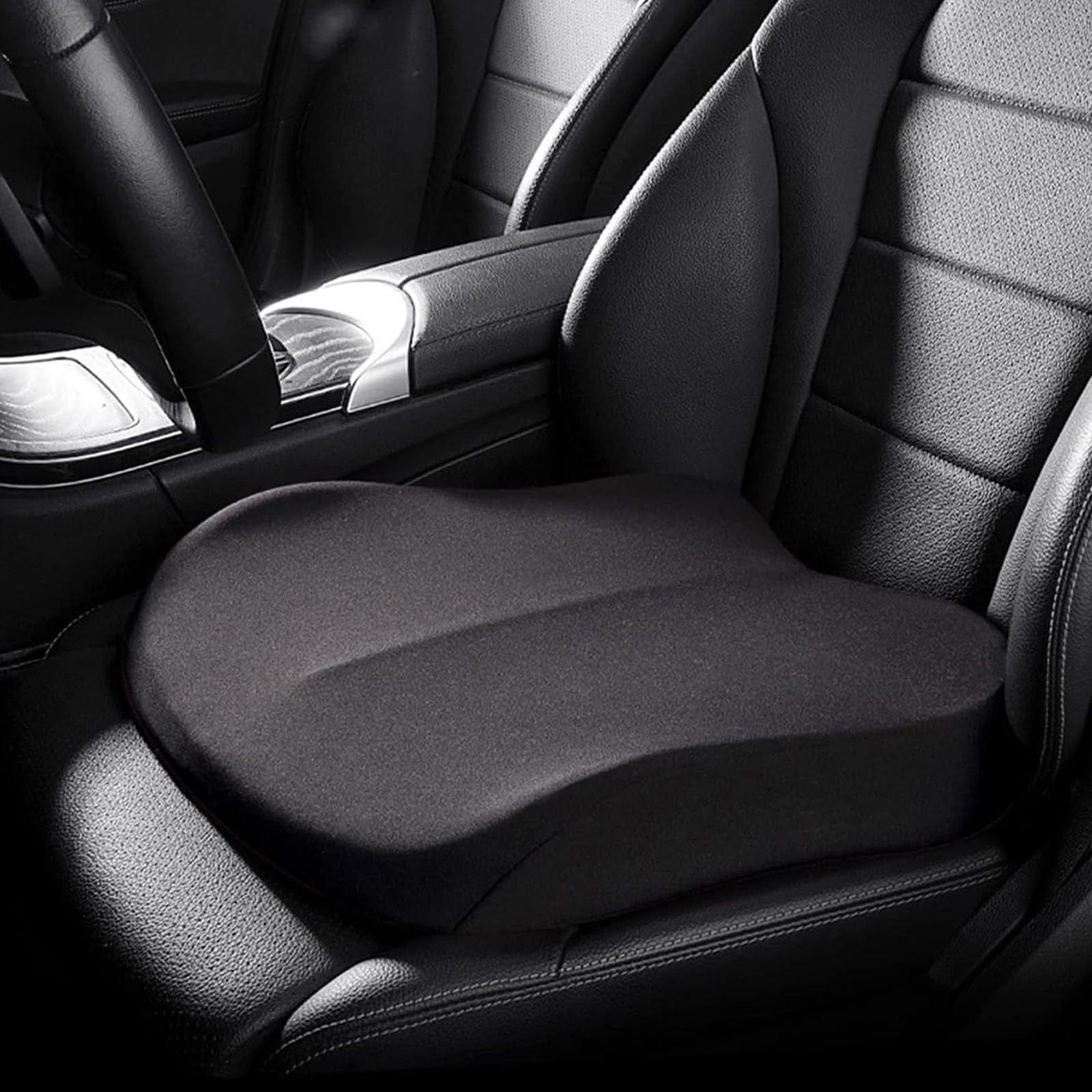 Rehausseur Voiture Adulte pour Peugeot 106 107 108 205 206 207 208, Portable Coussin Siège Voiture Coussin Conducteur Anti-Dérapant IntéRieur Accessoires,A/Black