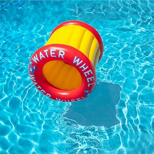 Miniatura 3 de Flotador inflable de piscina con rueda de agua amarilla - 40"