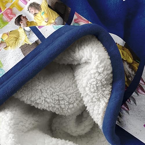 Miniatura 2 de MeMoShe Regalos de pareja con texto en inglés "I Love You", manta de fotos de forro polar Sherpa personalizada, regalos de cumpleaños para novio,