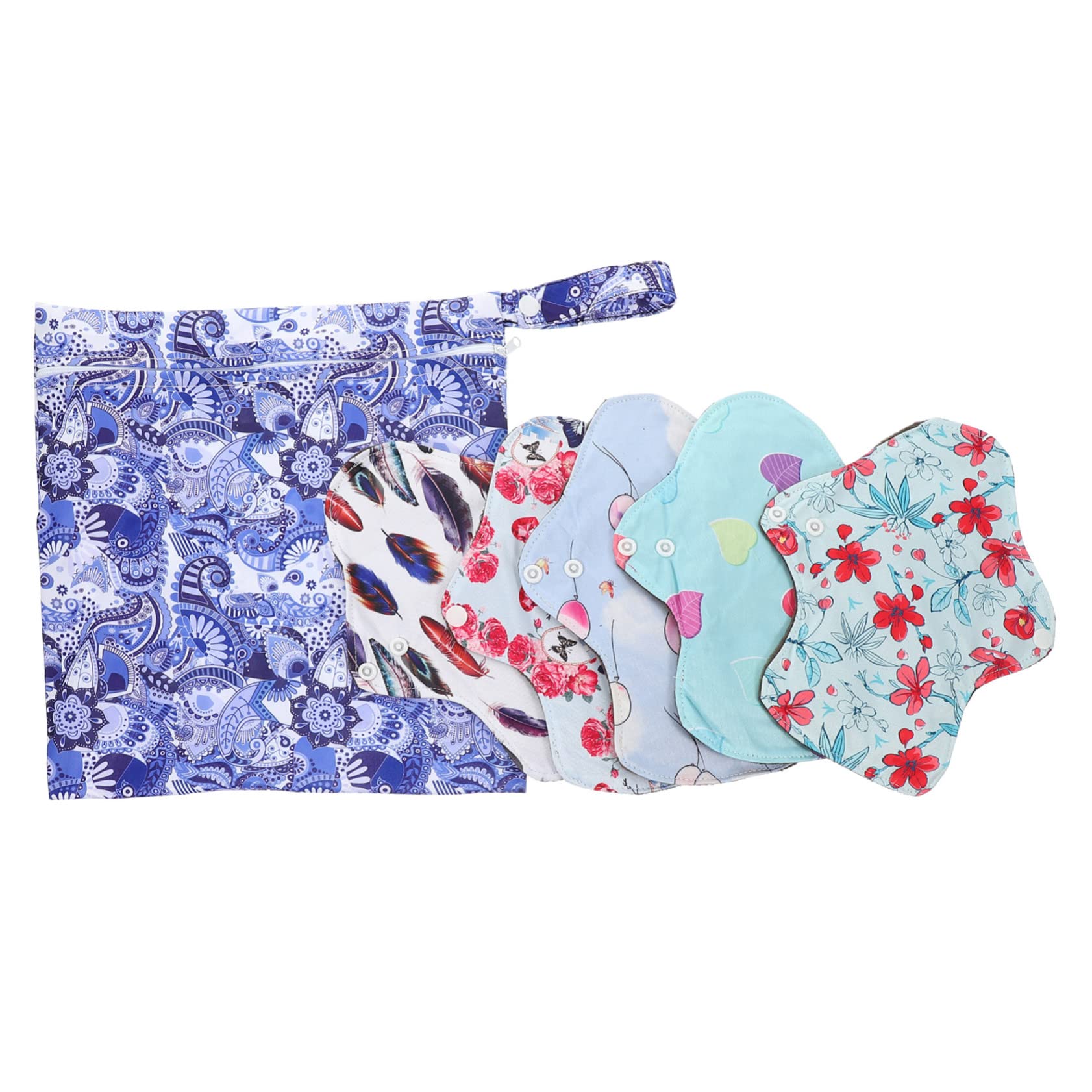 Healeved 3sätze Waschbare Menstruationsunterlagen Atmungsaktive Und Bequeme Damen Hygiene-pads Wiederverwendbare Slipeinlagen Für Reisen Alltag Und Outdoor-aktivitäten Hochabsorbierend
