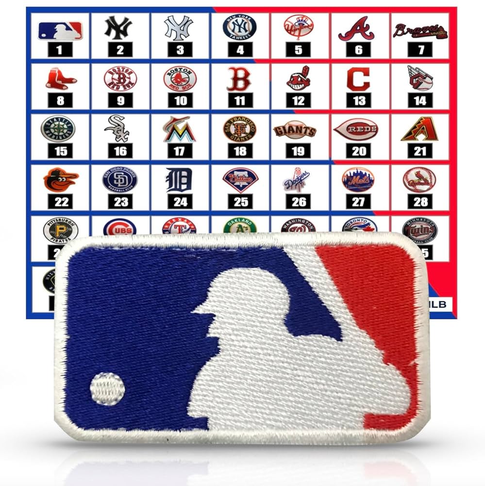 【確認用】MLB チーム　アイロン　刺繍ワッペン　38枚セット Amazon.co.jp: 汎用 メジャーリーグ MLB ワッペン 汎用 アイロン