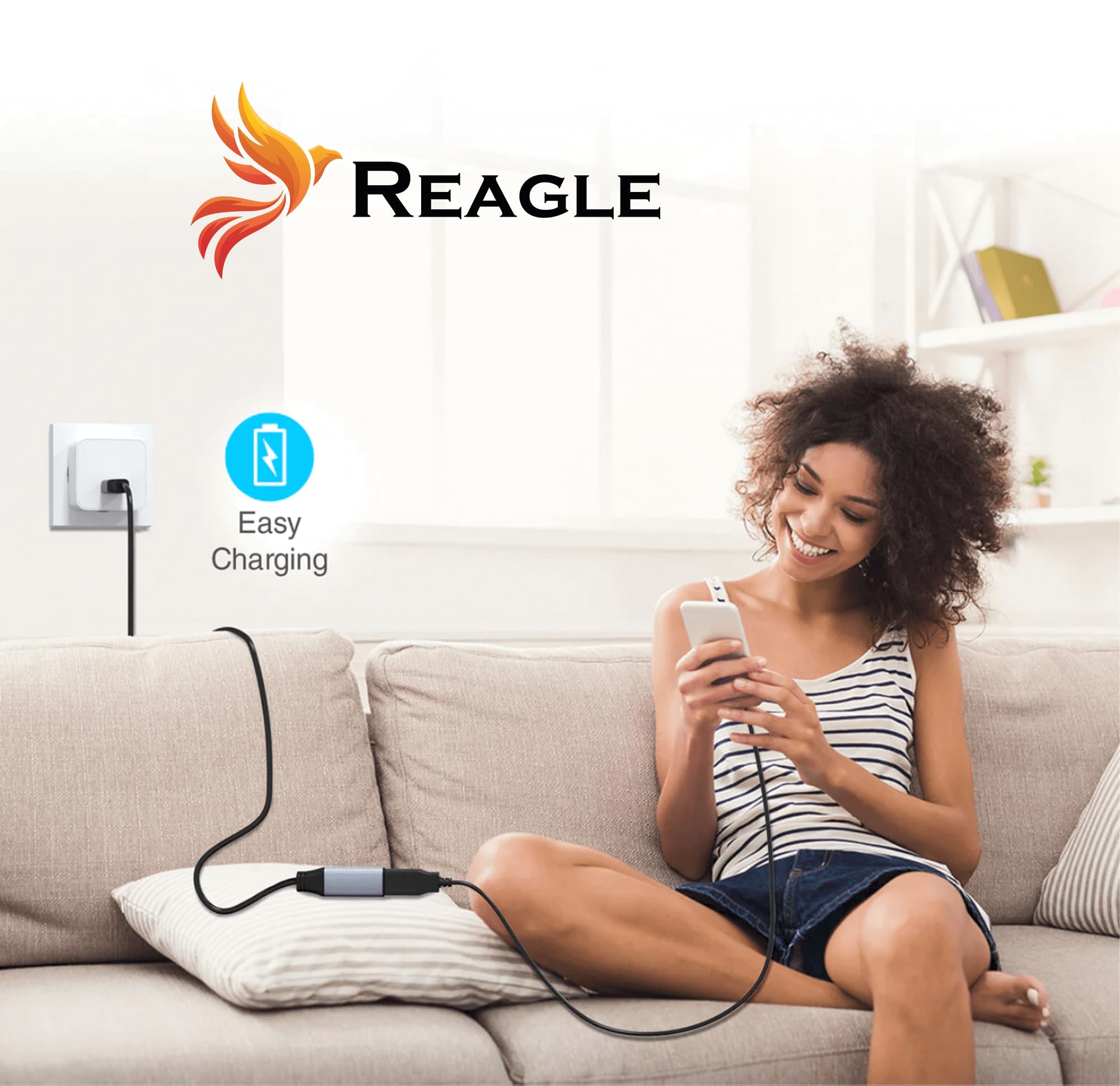 Reagle Active Extender Kabel USB-A 10M USB 3.2 Gen1 5 Gbps Verstärker A Stecker auf A Buchse plug and play für Kartenlesegerät,Tastatur, Drucker, Scanner, Kamera