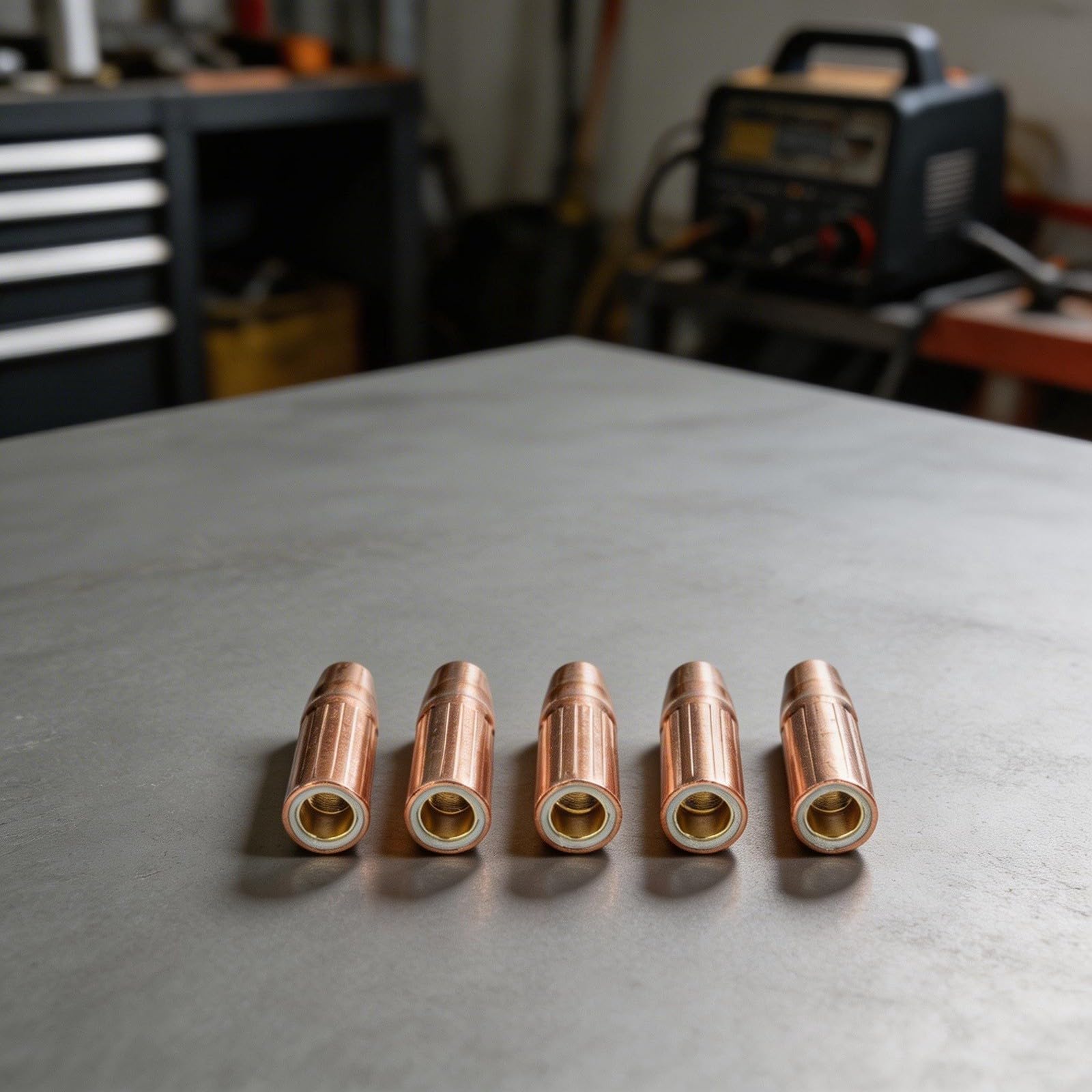 Ugello per saldatura MIG 23-50, punta in rame orifizio da 1/2" con diffusore 52FN, per Lincoln per MAGNUM 200-400 e Style 2-4 per pistole, confezione da 5 pezzi di ricambio per la