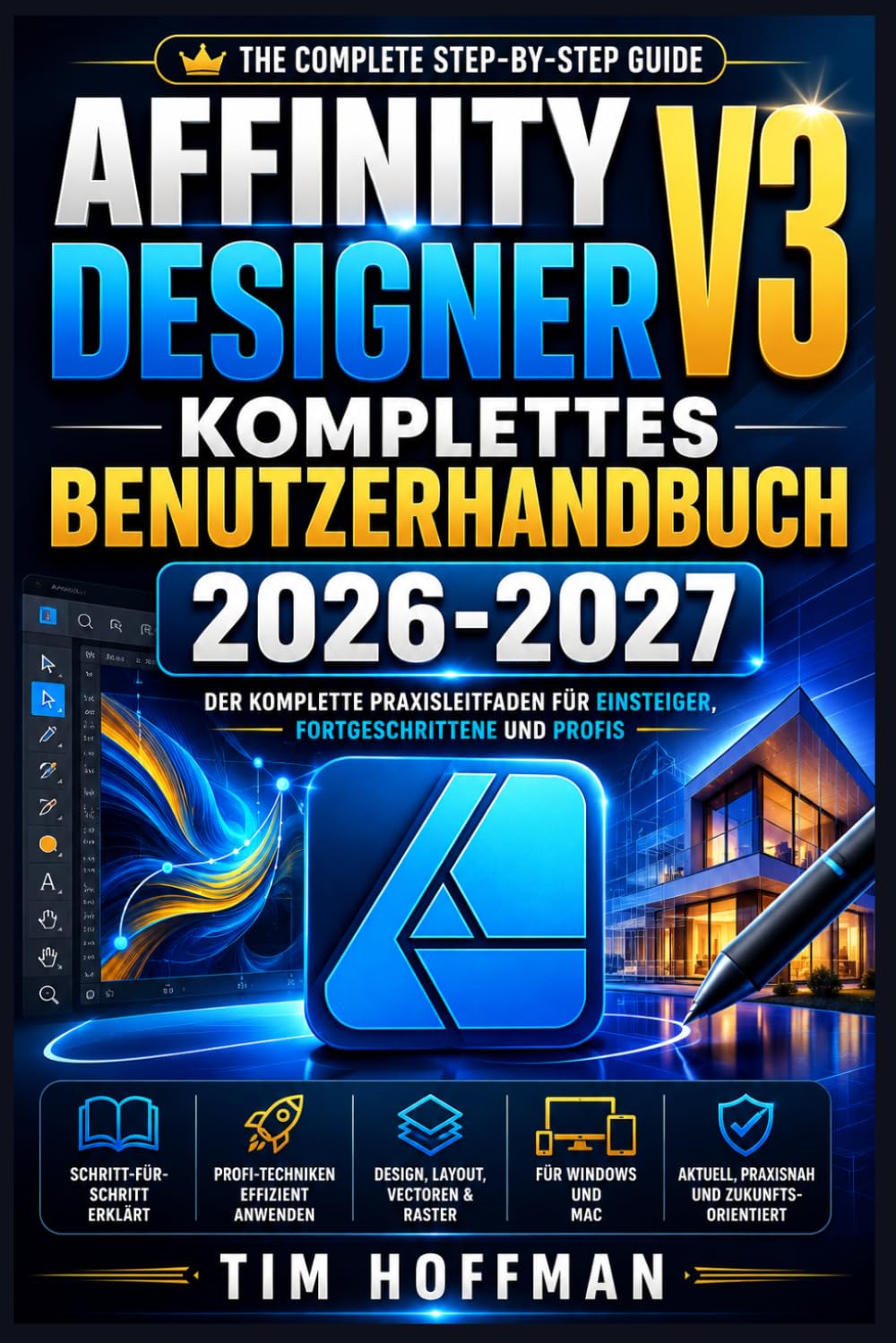 Affinity Designer V3 Komplettes Benutzerhandbuch 2026-2027: Digitale Grafiken, Logos und Illustrationen erstellen – von den Grundlagen bis zu fortgeschrittenen Techniken