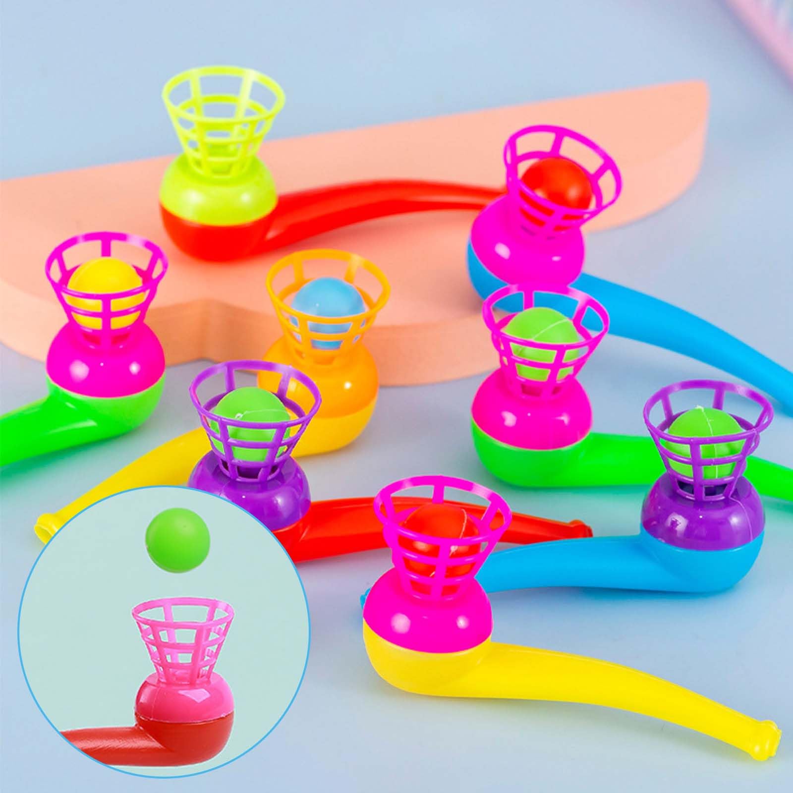 20 Balles Flottantes Soufflage – Jouet De Respiration Et Coordination, Fidget Festif – Lot De 20
