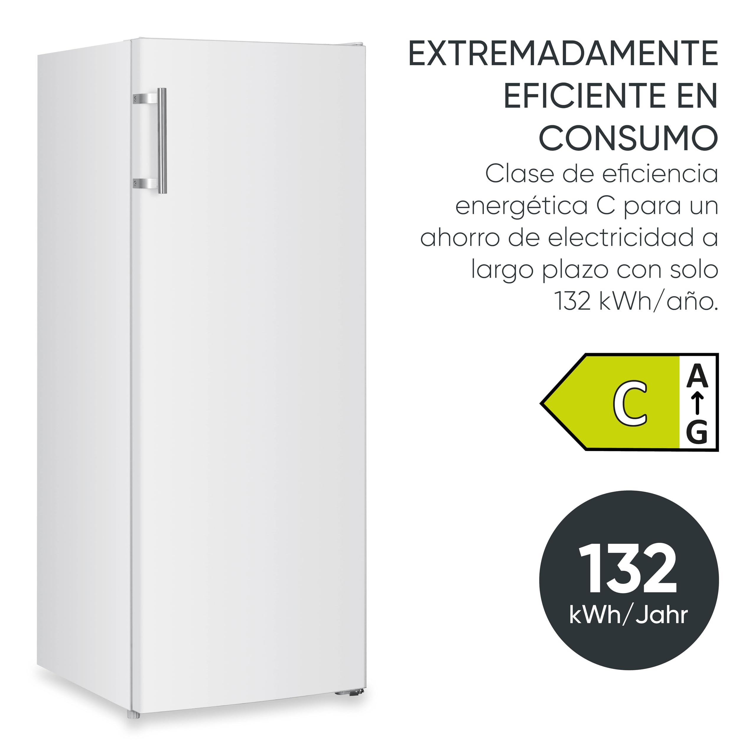 No-Frost Freezer, 161L, White