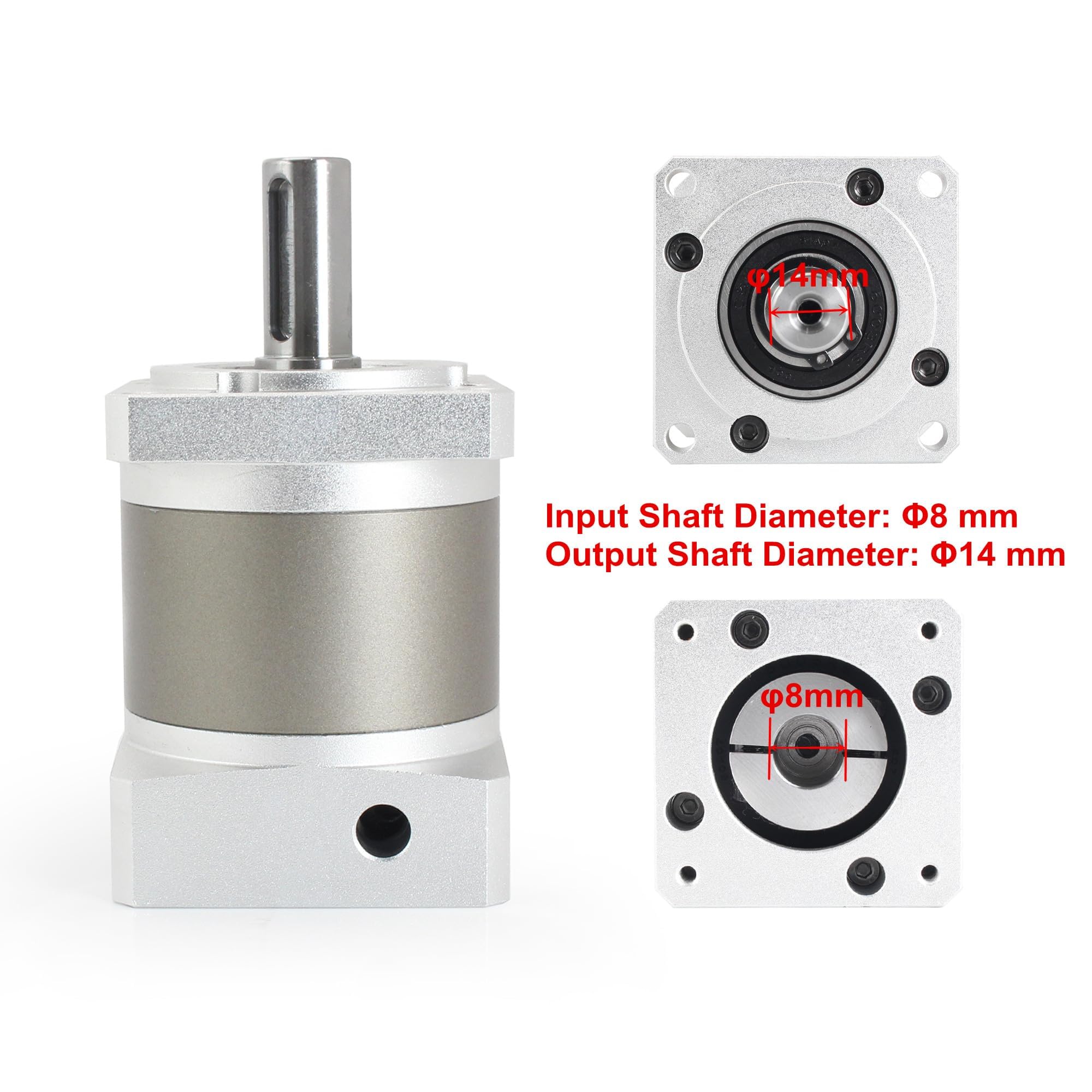 Rapporto Cambio Epicicloidale 3 10 20 40 50 100:1 Albero Di Ingresso 35 Mm Riduttore Per Servomotore 180 Mm 5,5 KW 7,5 KW Ad Alta Precisione - Foto 11