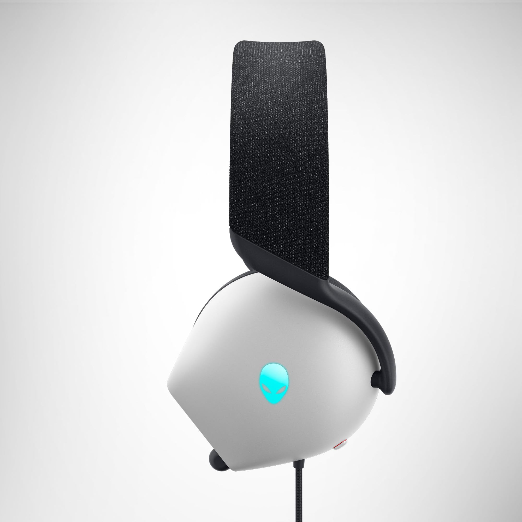 Alienware AW520H Cuffie da Gaming – Cablate con Audio Hi-Res, Dolby Atmos, Microfono Retrattile, Illuminazione RGB AlienFX, Lunar Light