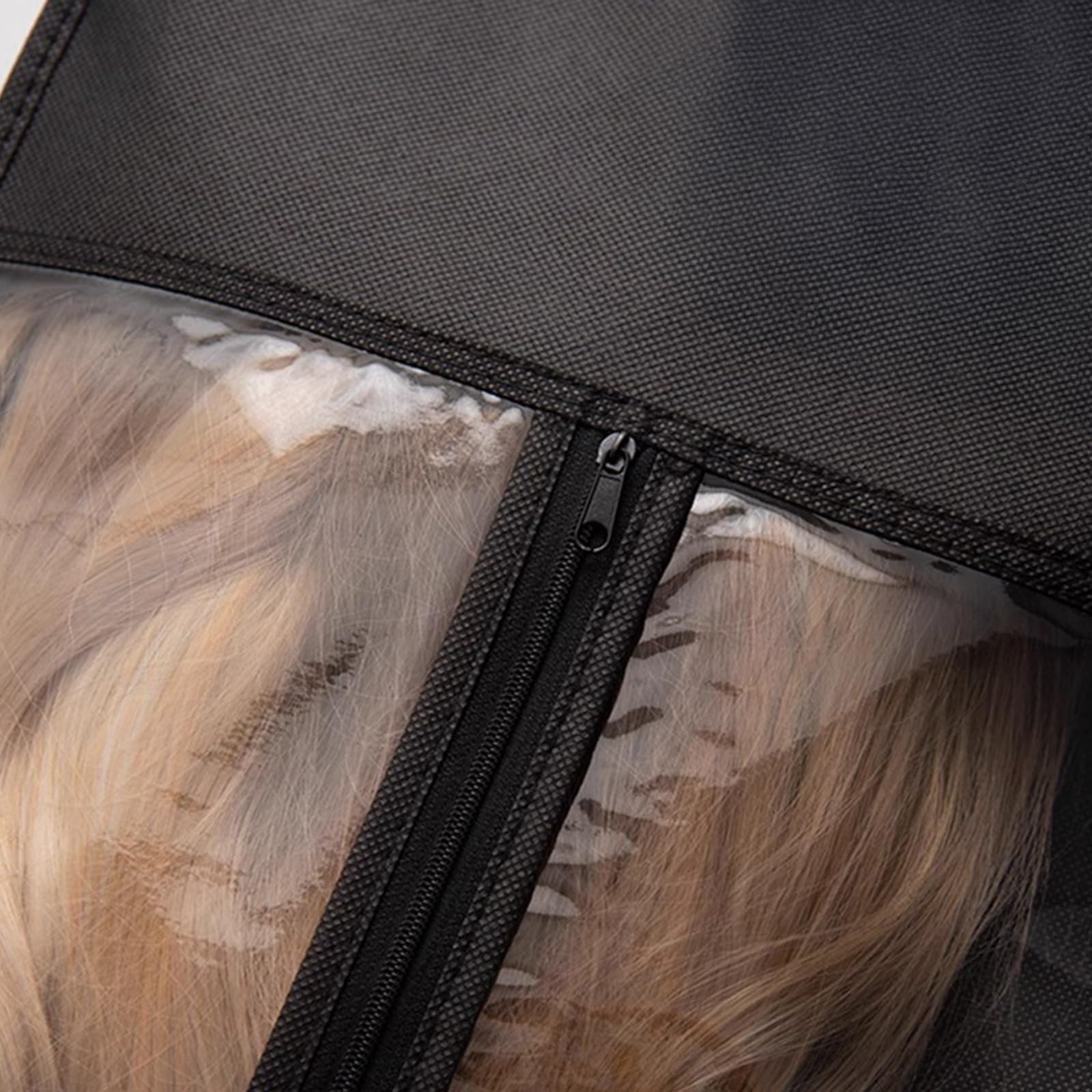 3PCS Wig Storage Bags with Hanger, Hair Extension Holder Bag, Dustproof Portable Hair Extension Storage - Image 3