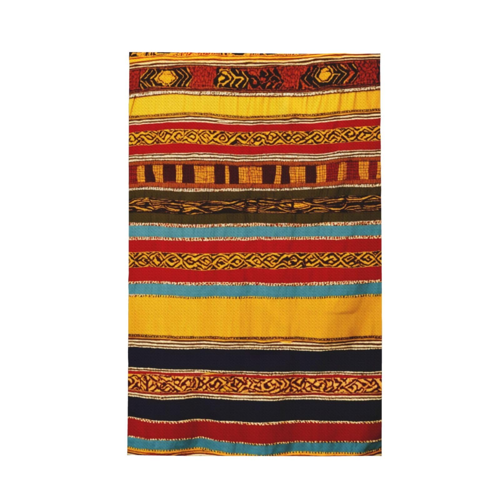 Indian Pattern Tea Towels Highly Absorbent Multipurpose Waffle Tea Towels for Cooking, Drying and Cleaning