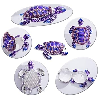 ホヤクリスタル　クリスタルカメ 置物　台座　箱付き Amazon｜クリスタルカメジュエリーボックス、アクセサリー収納