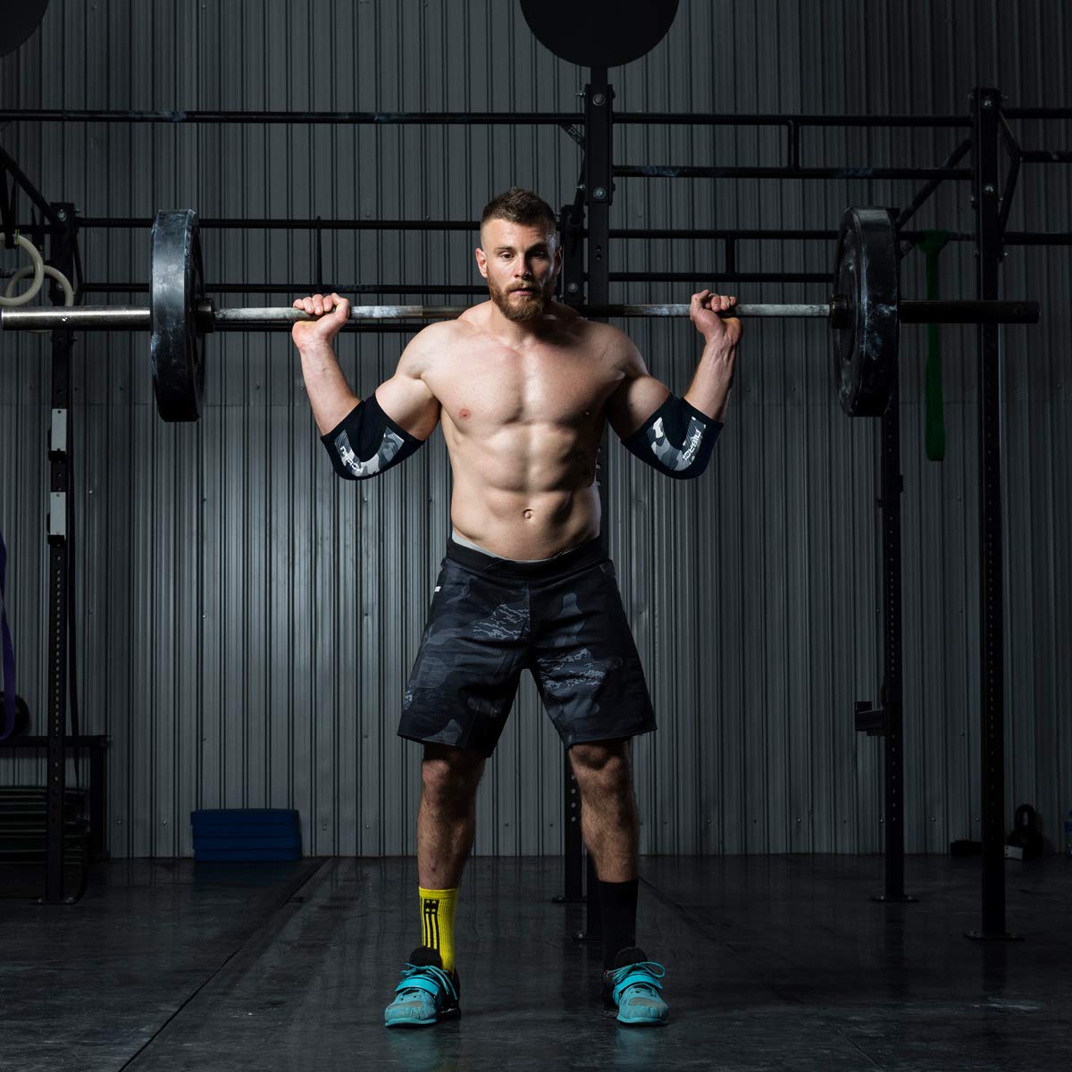 Elbow Sleeves (Pair),Support for Cross Training,Weightlifting,Powerlifting,Basketball and Tennis,5mm Neoprene Compression Brace for Both Women and Men(Large)