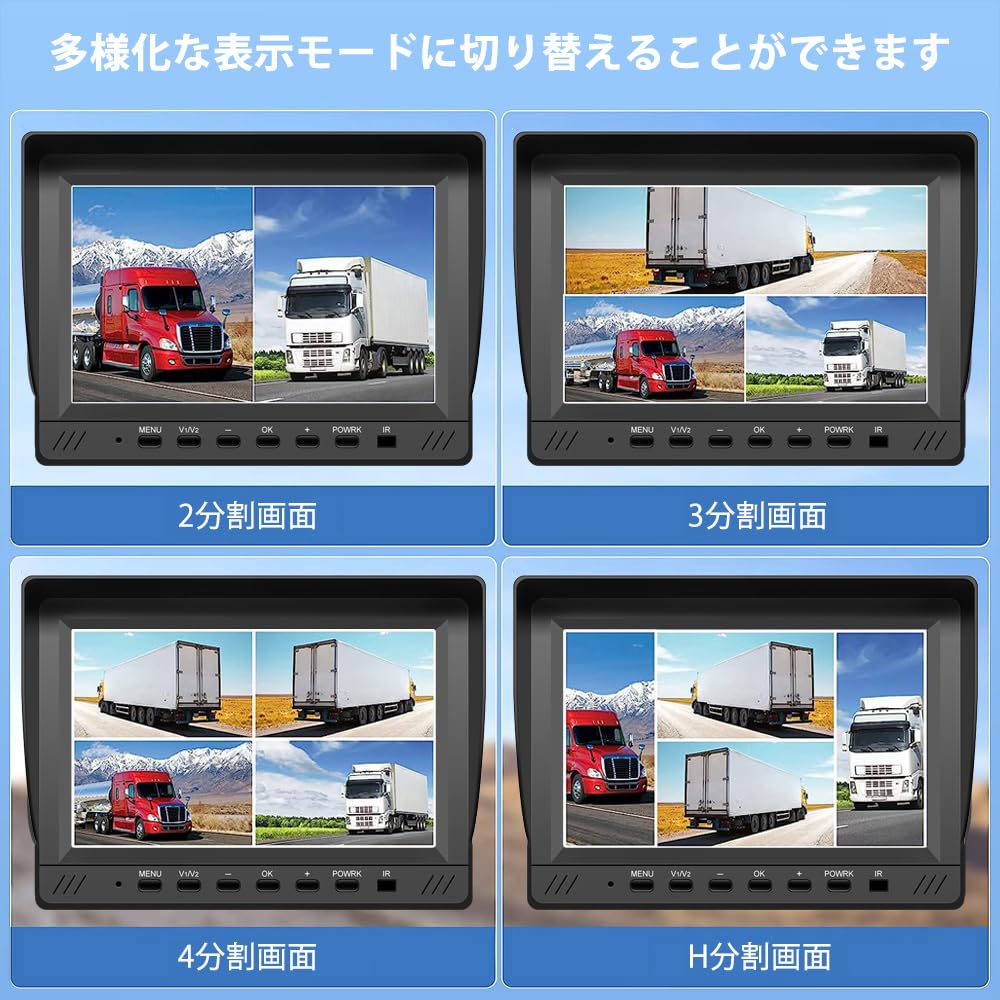 Amazon.co.jp: バックカメラモニターセット バックモニターセット 1024