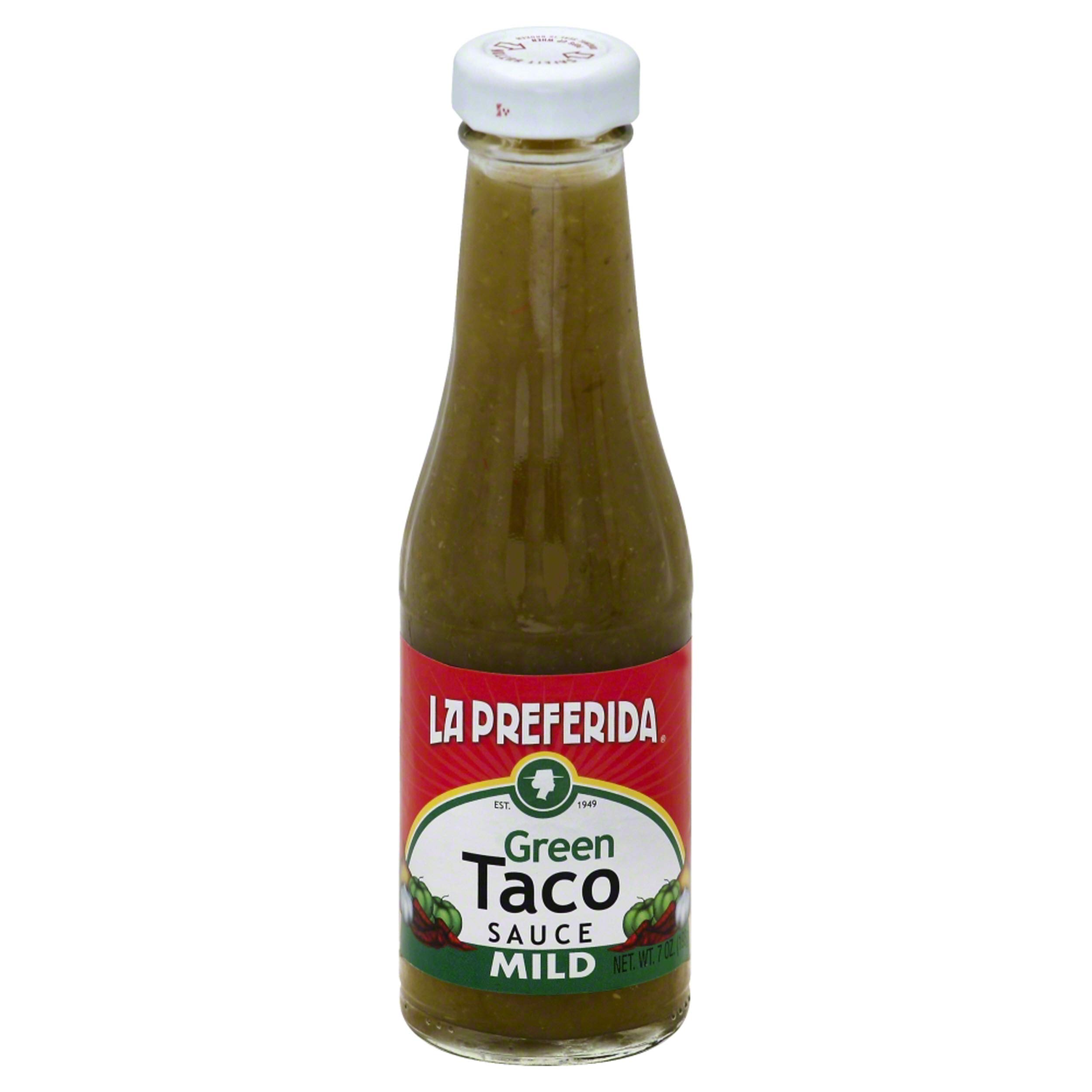 La Preferida, Salsa Taco Mild Green, 7 oz
