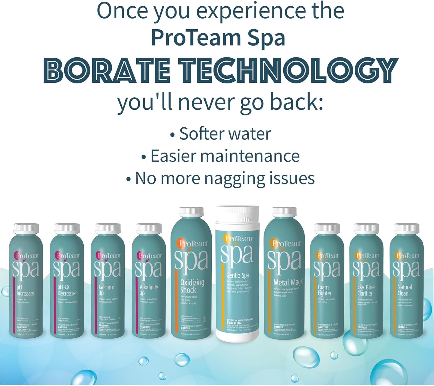 Proteam Spa Surface Clean - Spa Cleaner for Hot Tub Surface Cleaner with Splashwiz Hot Tub Chemicals Care Guide - Made in USA (1 pt)