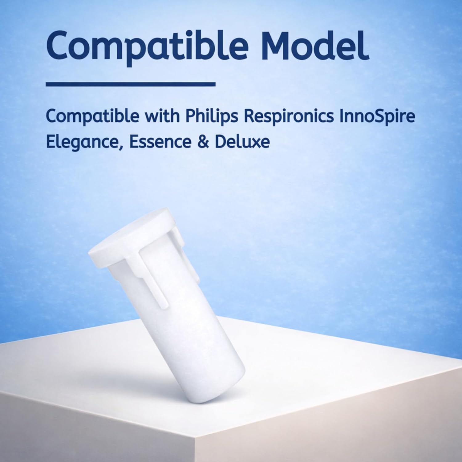 Nispira 12-Packs CPAP Disposable Replacement Filter Compatible with Philips Respironics InnoSpire Elegance, Essence & Deluxe