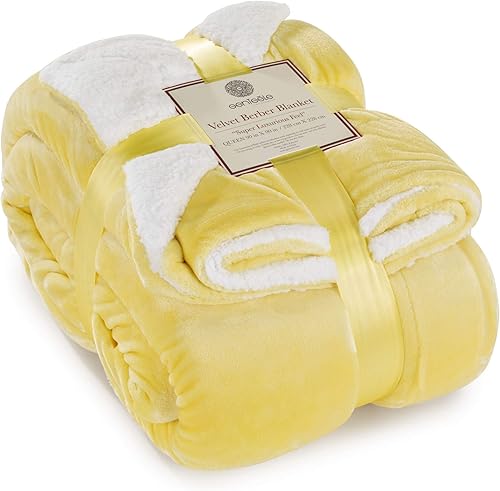 Miniatura 1 de Genteele - manta de sherpa de lujo, muy suave, reversible