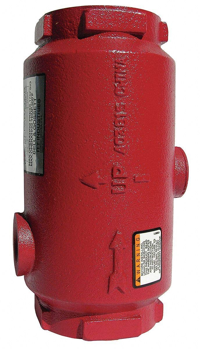 Inline Air Separator,Cast Iron,1-1/4 in.