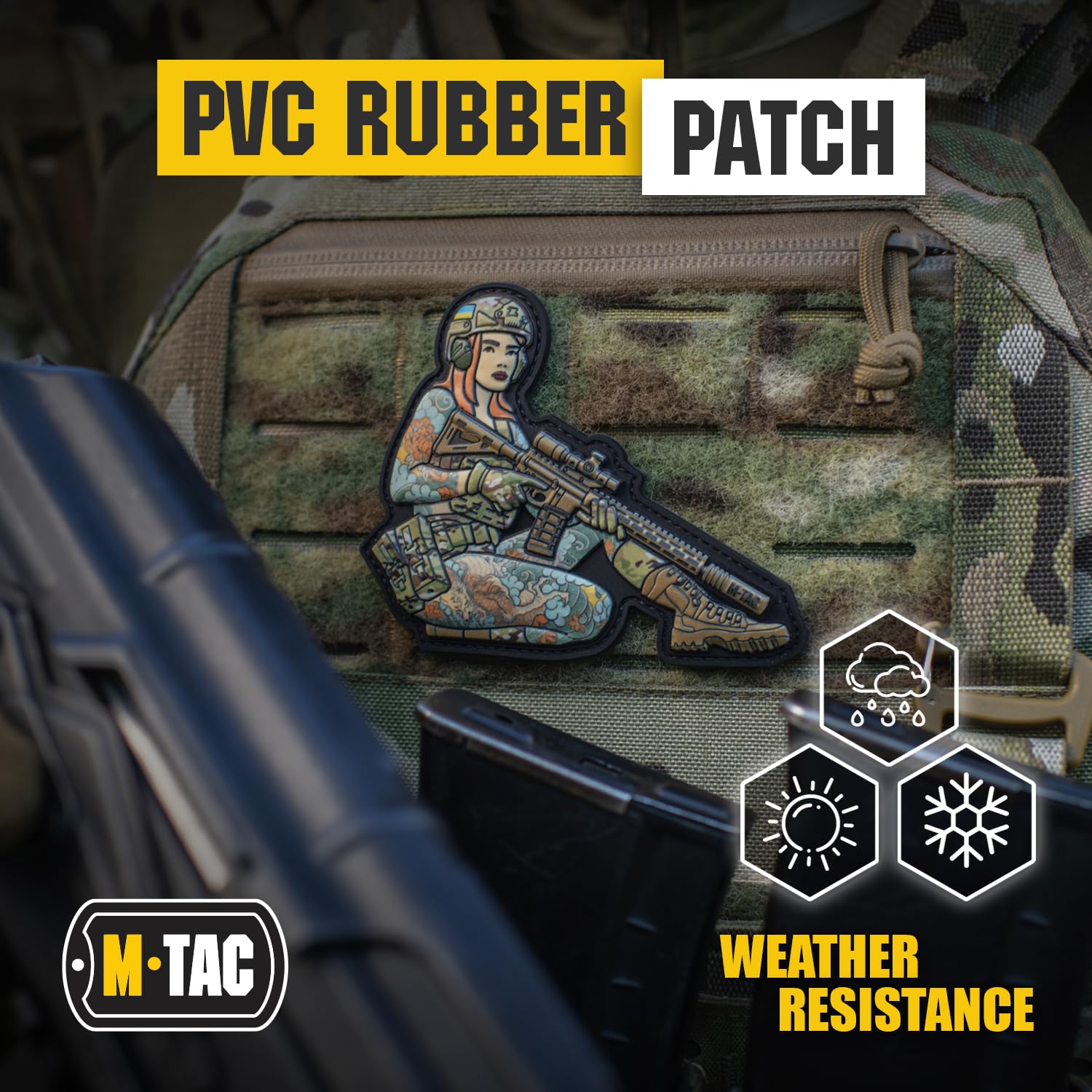 Militär Patches Mit Klett M-Tac PVC 3D Tactical Girl Nr. 6 – Pin-Up ...