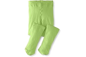 Girly Limelight: Lime Green Toddler Tights for Bountiful Bounce