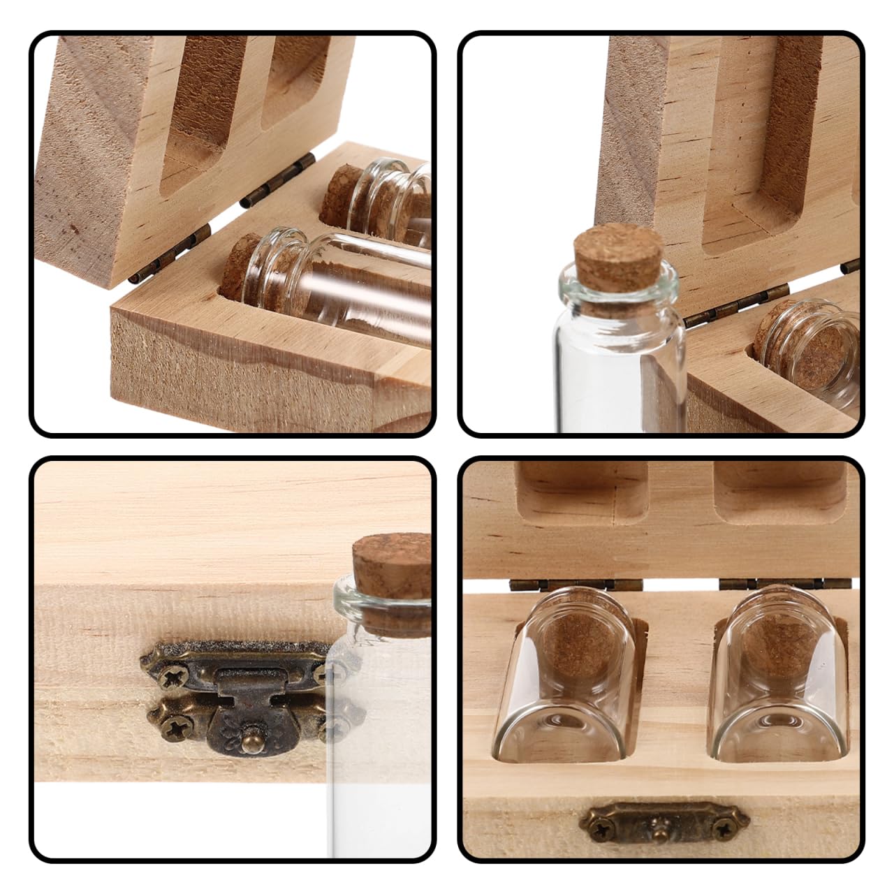 Yardwe Boîte De Conservation Des Souvenirs De Boîte Cheveux Fœtaux Et Ombilical Emplacements Pour Bouteilles Pour Souvenirs