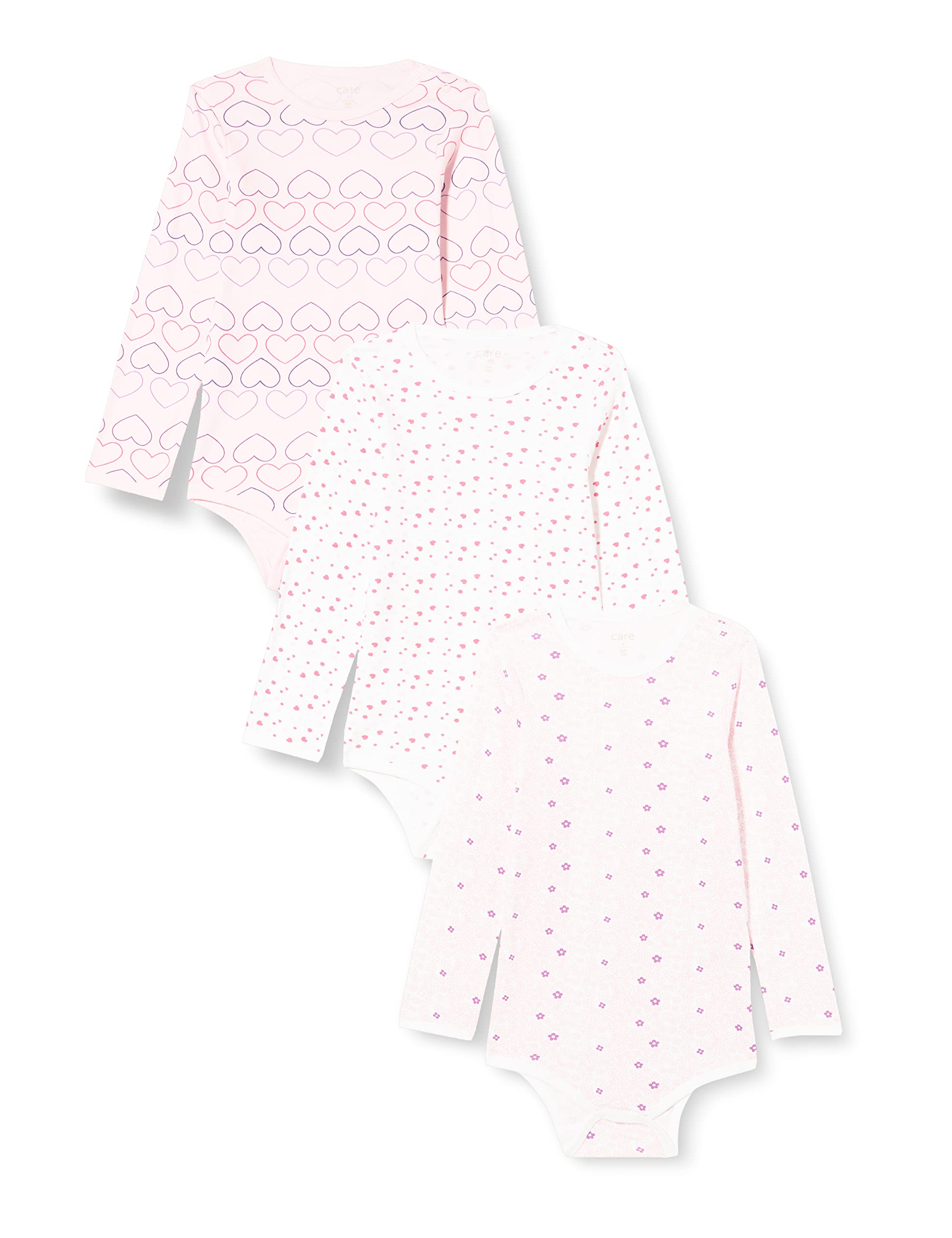 Care Baby Body Langarm aus 100% Baumwolle (3er Pack)
