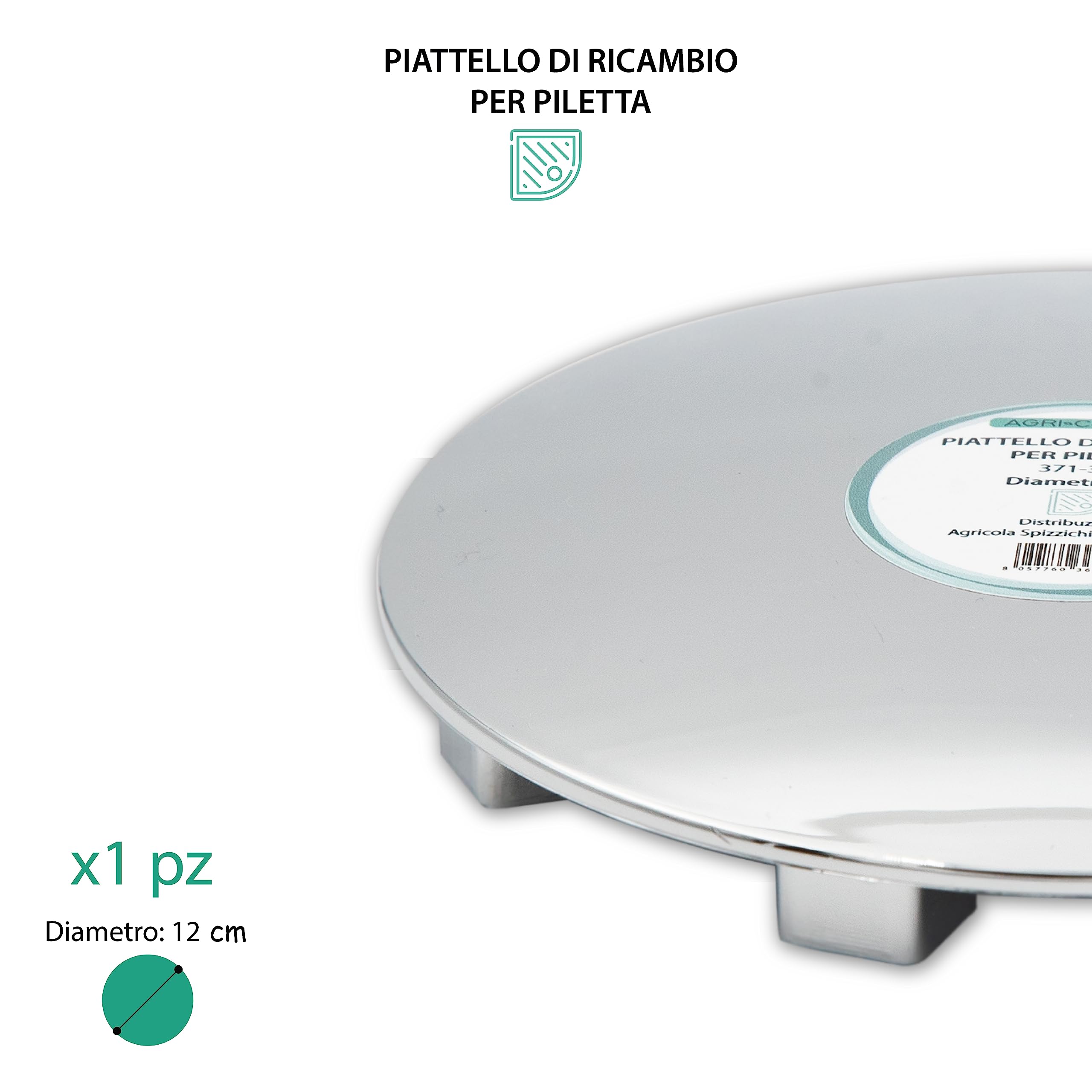AGRI-CULTURA® Piattello di ricambio per piletta doccia 120mm
