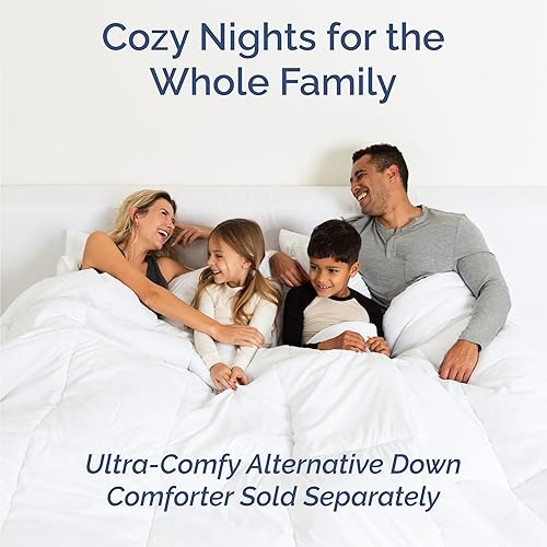 Miniatura 8 de Sábanas de bambú 100% rayón derivado del bambú, tamaño Queen, sábanas refrescantes para Queen, ultra suaves, transpirables y de lujo de hotel, 1