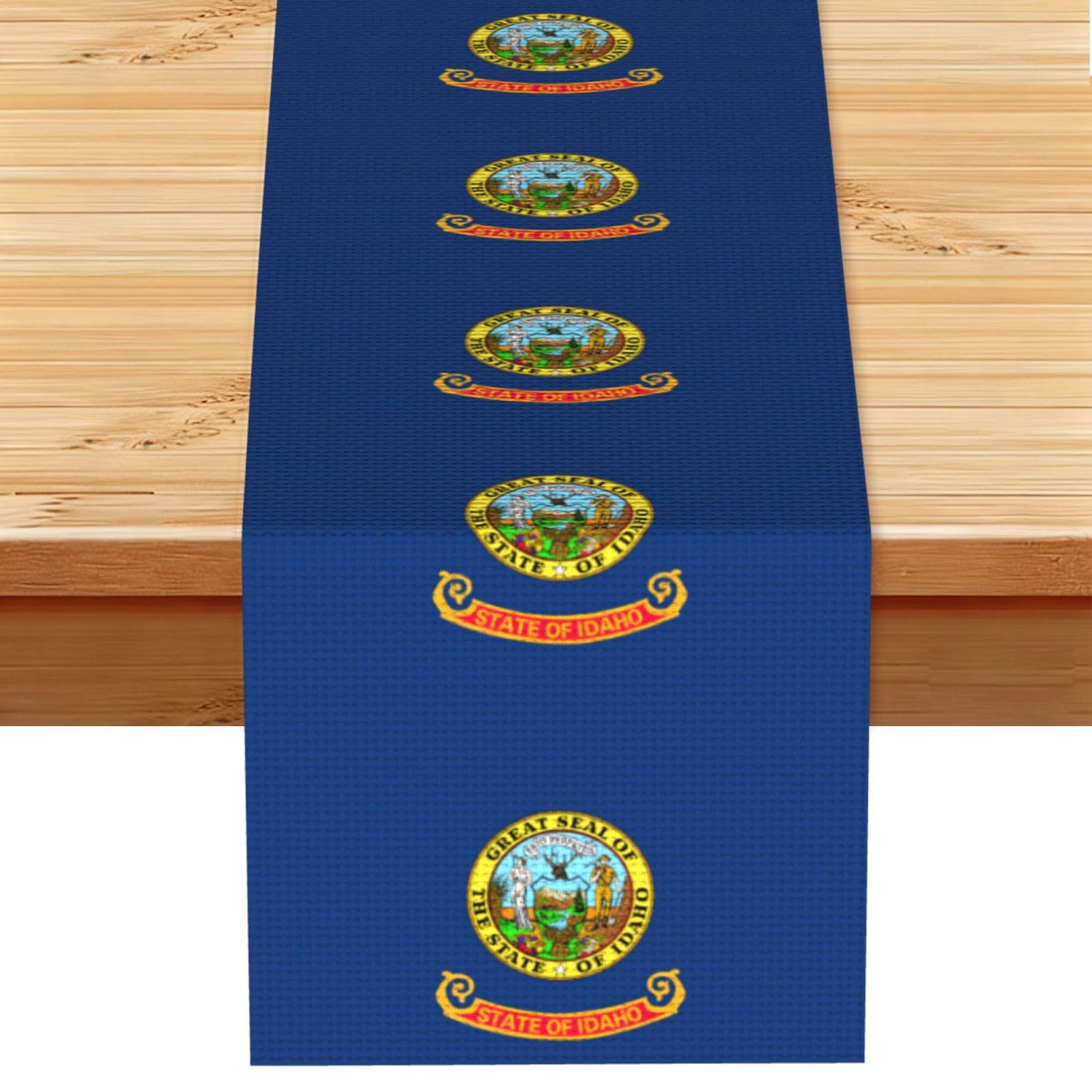Idaho state flag Multi Purpose Table Runner for Home Decor, Printed Table Cloth for Kitchen Table, Countertops & Dining Area