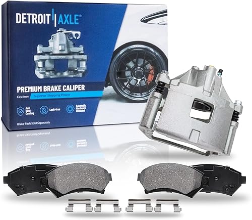 Miniatura 39 de Detroit Axle - Kit de Freno para Chevrolet Tracker Suzuki Vitara 99-04, Pastillas de Freno Delanteras Cerámicas w/Herrajes Traseros Semimetálicos