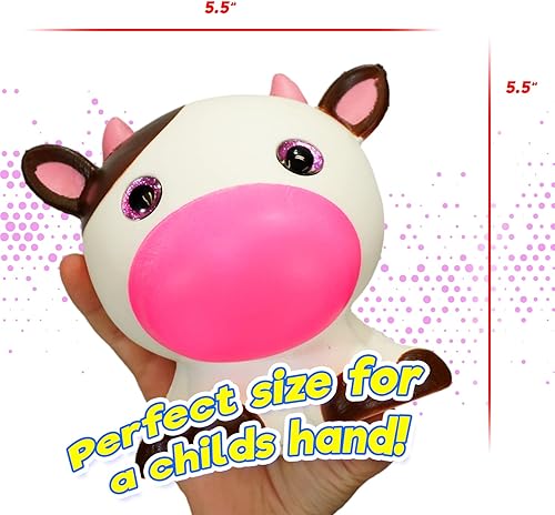 Miniatura 5 de JA-RU Animales esponjosos de espuma jumbo (6 juguetes esponjosos surtidos) de levantamiento lento Squishy lindos animales para niños. Paquete de