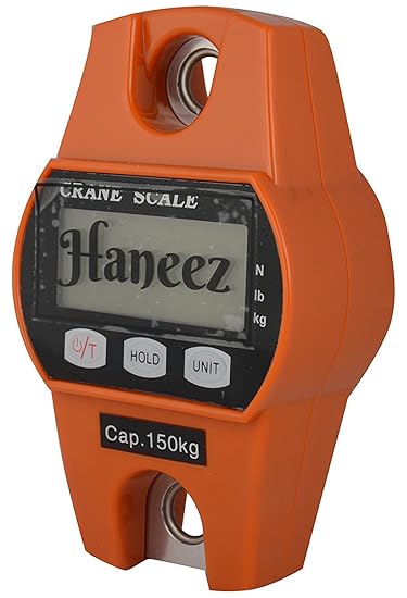 Haneez ABS PlasticPortable Hanging Mini Crane Weighing Scale Upto 150 kg, Accuracy - 50gm