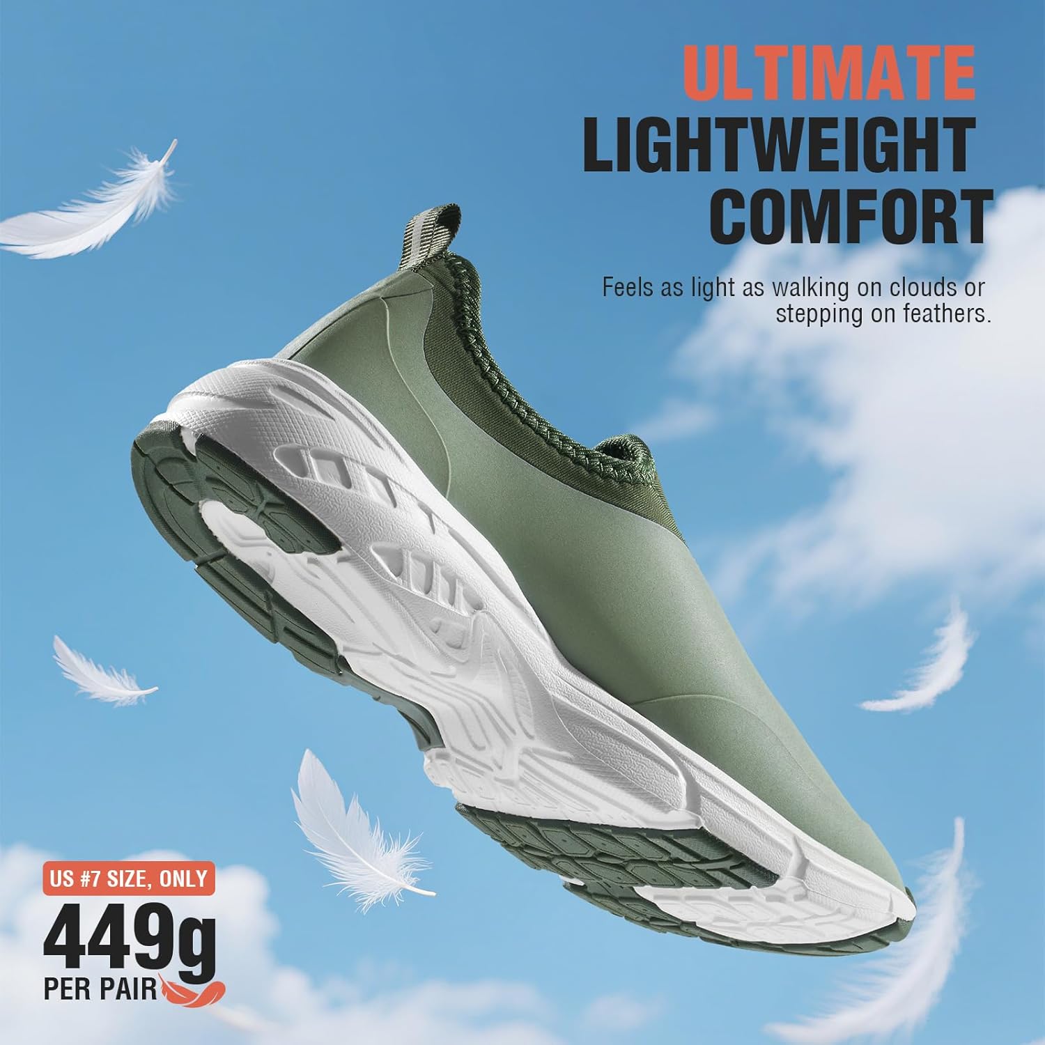 HISEA Womens Ankle Rain Shoes Neoprene Waterproof Garden Shoes for Women Fashion Walking Shoe - Image 5