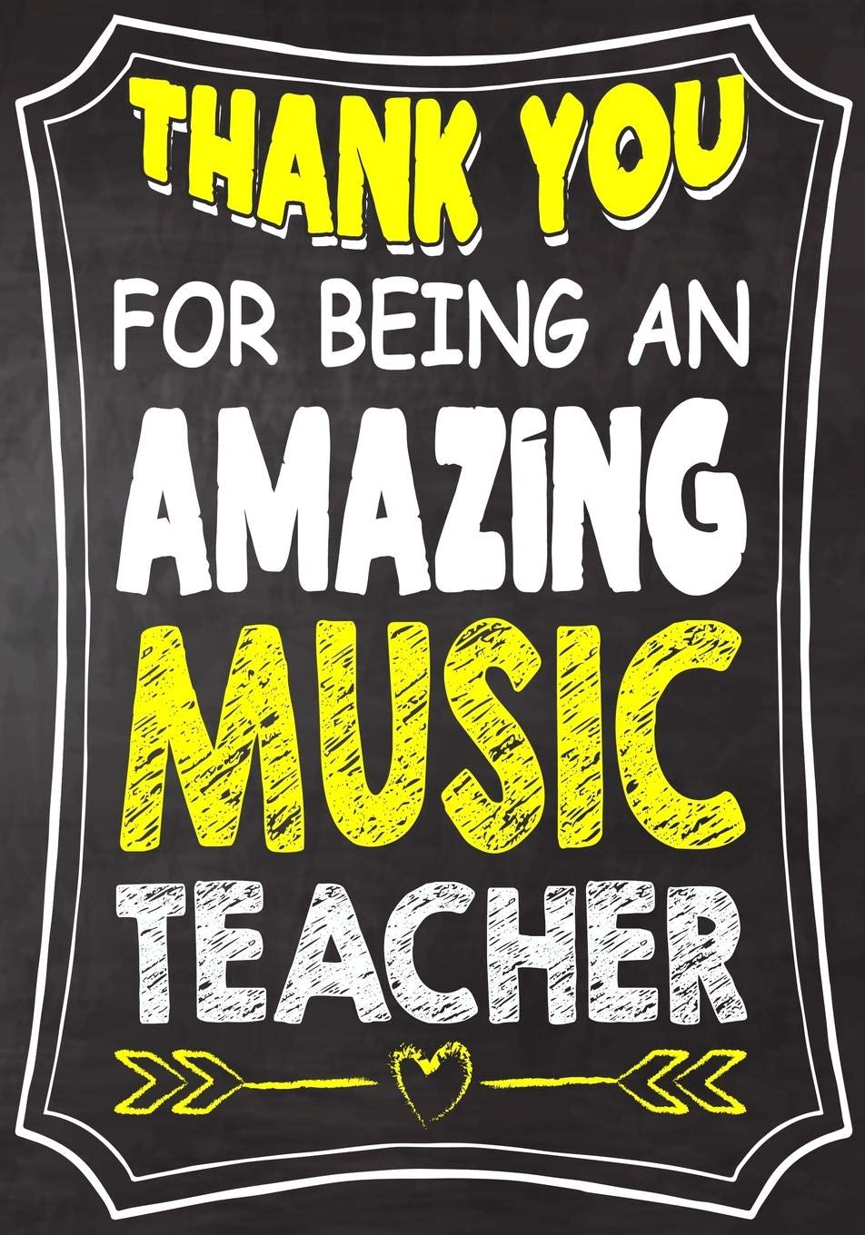 Thank You For Being An Amazing Music Teacher: Teacher Notebook , Journal or Planner for Teacher Gift,Thank You Gift to Show Your Gratitude During Teacher Appreciation Week, Gift Idea for Retirement
