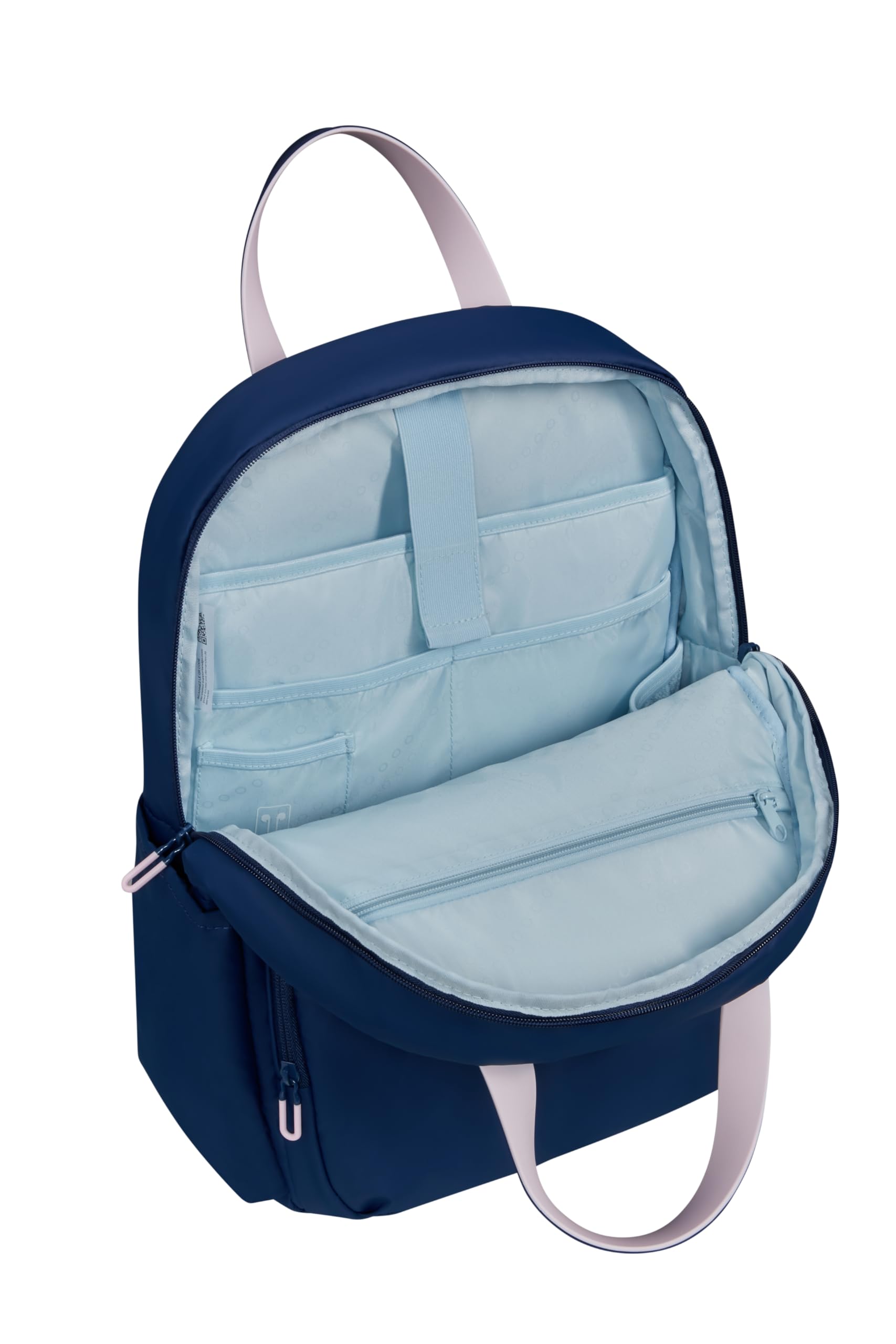 American Tourister Puffypop - Mochila Portátil Mujer 15.6" (49 cm, 21 L), Ergonómica, Perfecta para Escuela, Trabajo & Viajes - Azul (Navy)