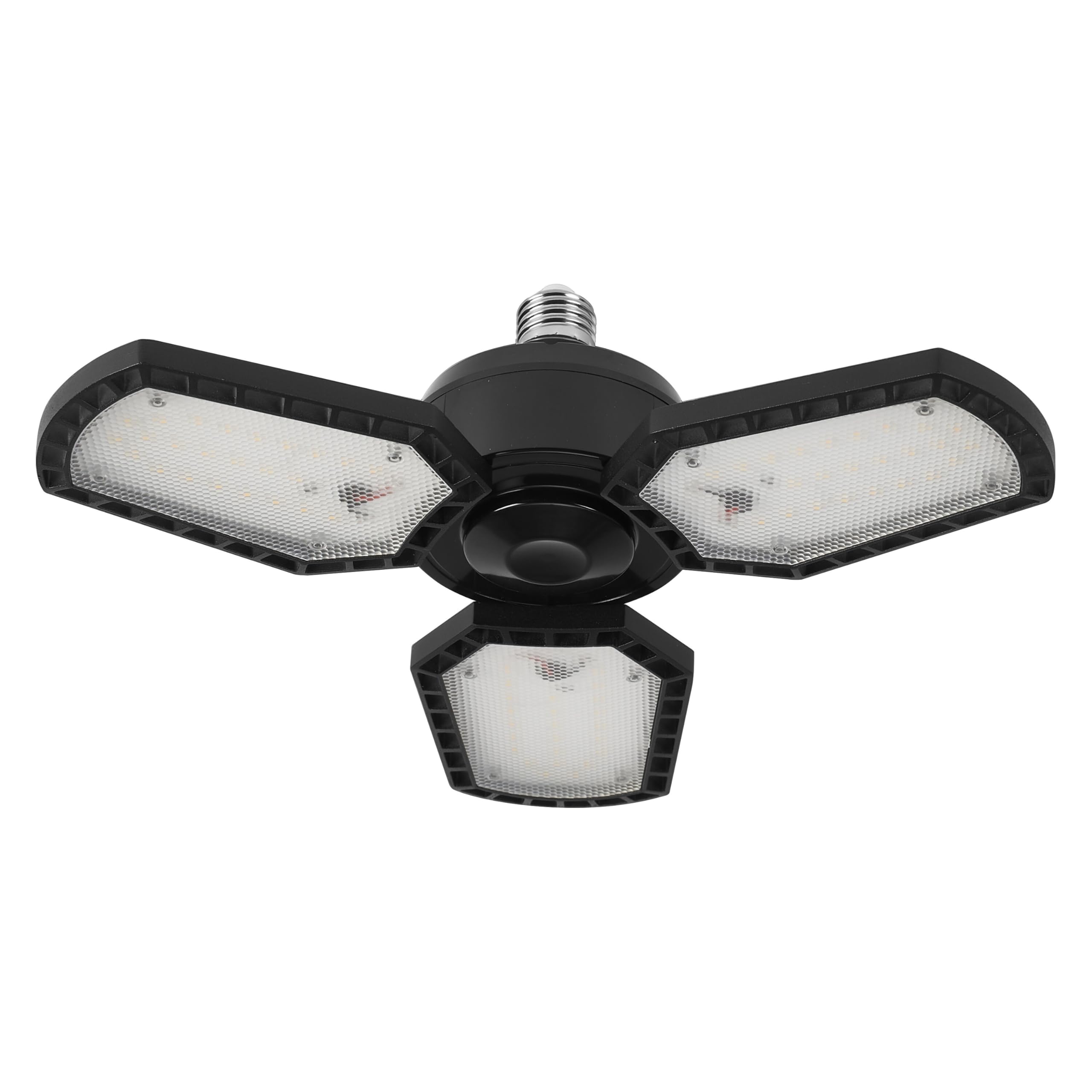 OSRAM Highbay Blade Ceiling Light in Black, Aluminium, with Adjustable Light Blades, Offers 60 W or 6500 lm in Neutral White with 4000 K, Thread E27, Diameter 337.5 mm, IP20