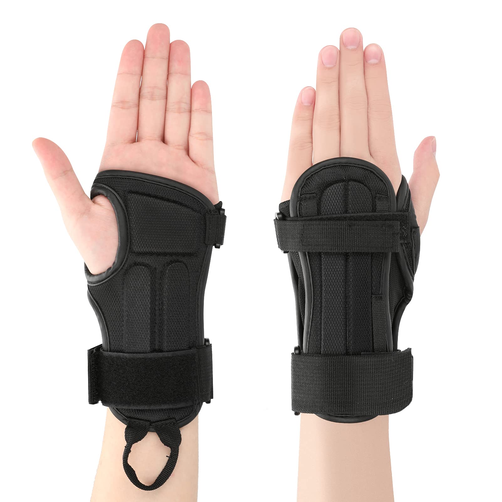 CTHOPER Protège-poignets Impact – Tailles S/M/L – Pour Roller, Skate, Ski, Snowboard – Coque ABS Et Mousse EVA
