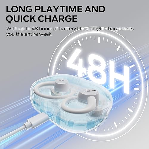 Miniatura 7 de Monster N-Lite 216 - Auriculares inalámbricos, auriculares deportivos con ganchos para los oídos, micrófono ENC con cancelación de ruido, IPX6 a