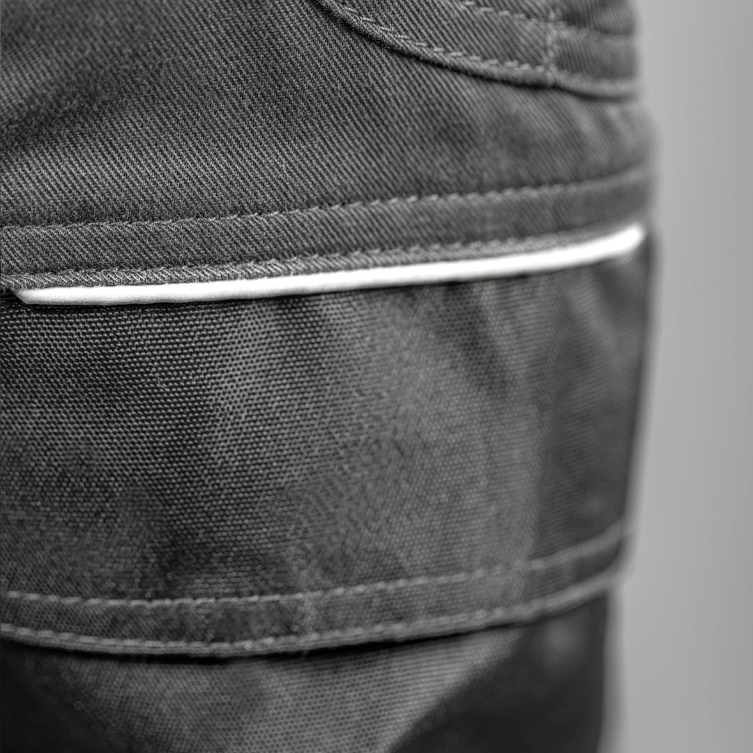 Högert Technik - WURNITZ Hose 3/4 schützendes Gummiband|Twill-Gewebe | Shorts mit Taschen | Herren Kurz Arbeitshose | Arbeitsshorts Arbeitshosen Männer | EN ISO 13688