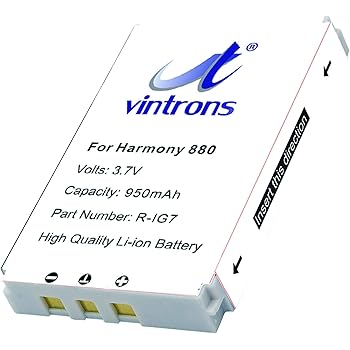 VINTRONS R-IG7, F12440023, Harmony 880, MX-880 Replacement Battery for Logitech Harmony One, Harmony 720, 880, 900, Harmony One, MX-880
