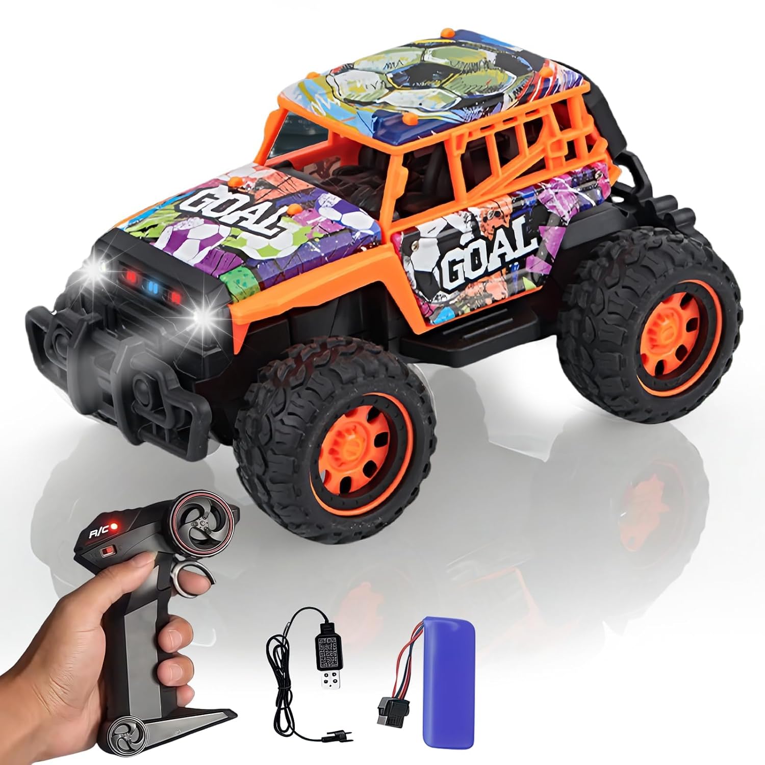 1 20 All Terrain Rc Car Toys 20km H Fast Off-Road Vehicle With 2 4 Ghz Remote Control