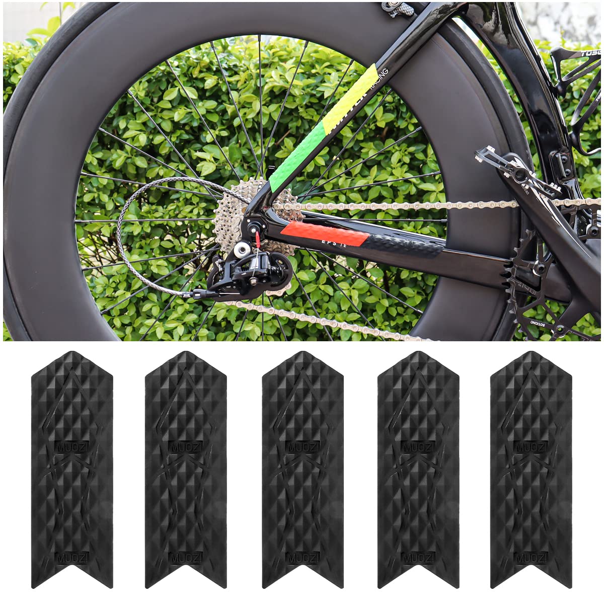 Buy MUQZI 5 Pack Bike Frame Guard Protecter, Bicycle Chainstay